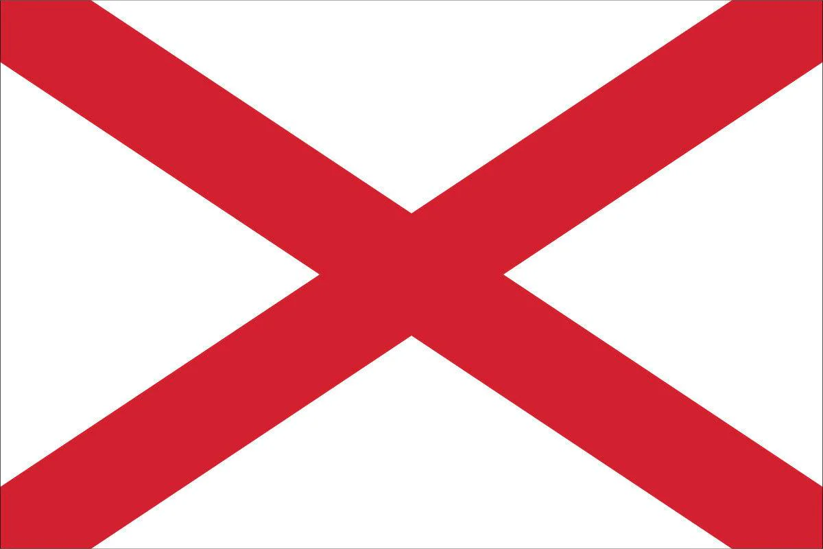 Alabama State Flag Made in USA – Heavy Duty Nylon - Image 2