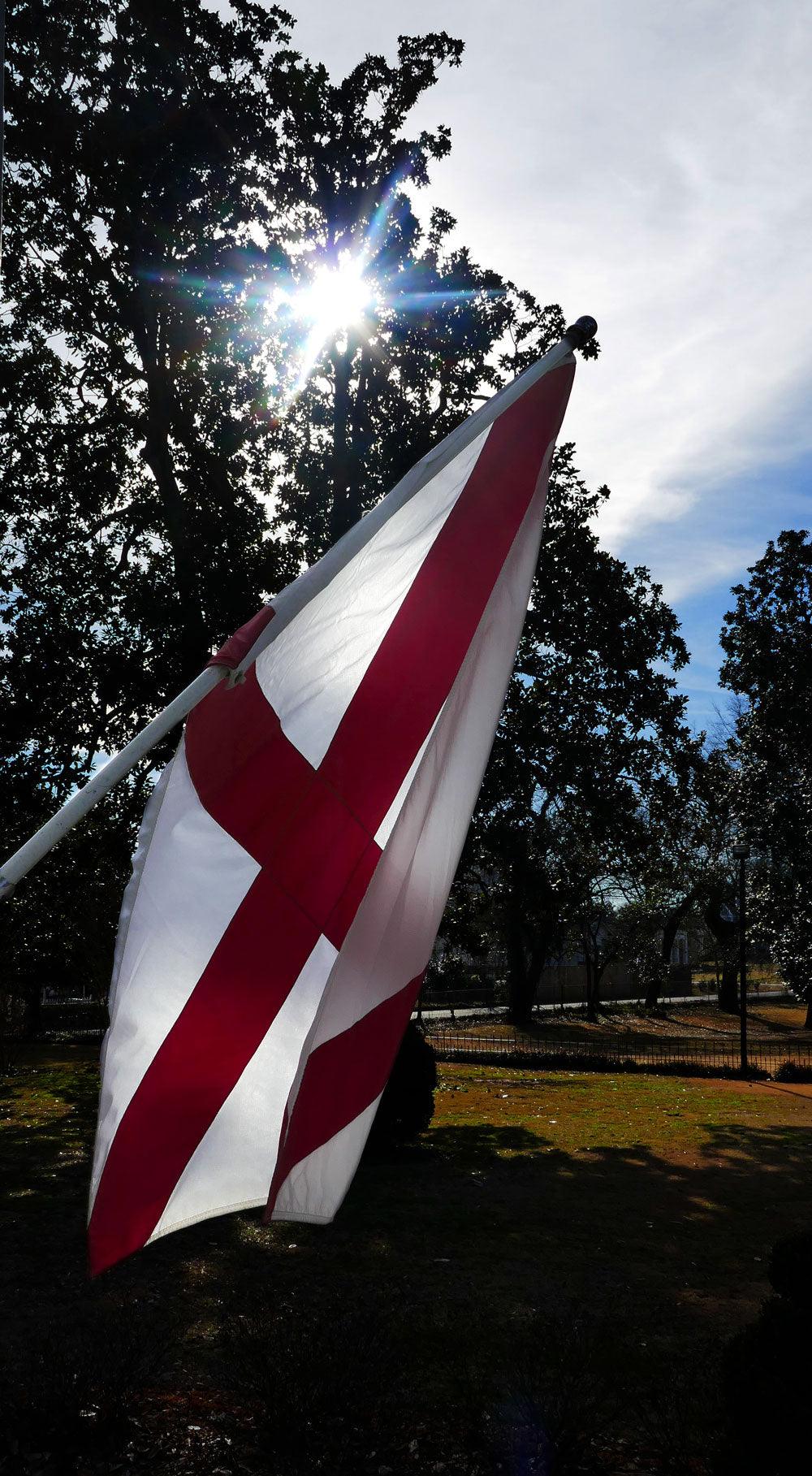 Alabama State Flag Made in USA – Heavy Duty Nylon - Image 3