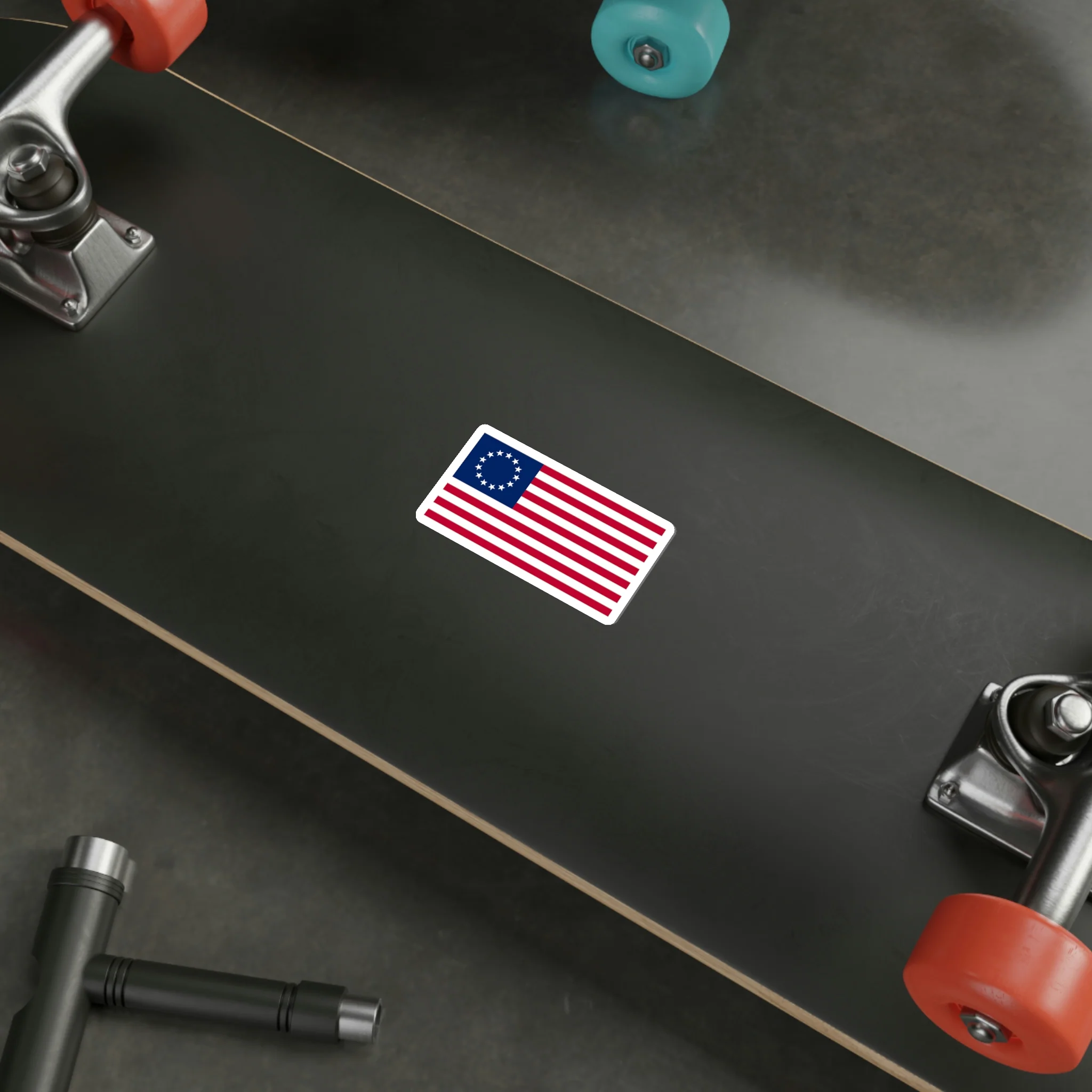 Betsy Ross Flag Sticker (indoor and outdoor use) - Image 10