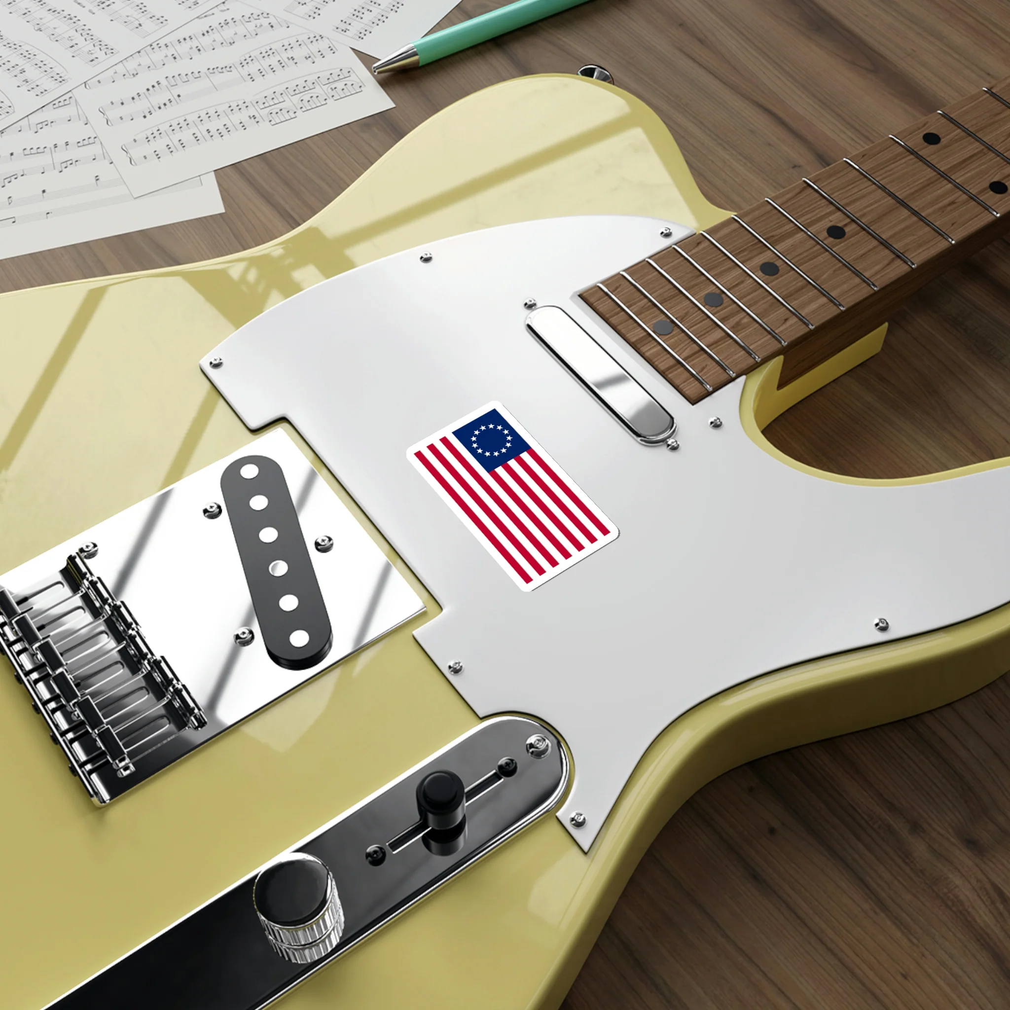 Betsy Ross Flag Sticker (indoor and outdoor use) - Image 11