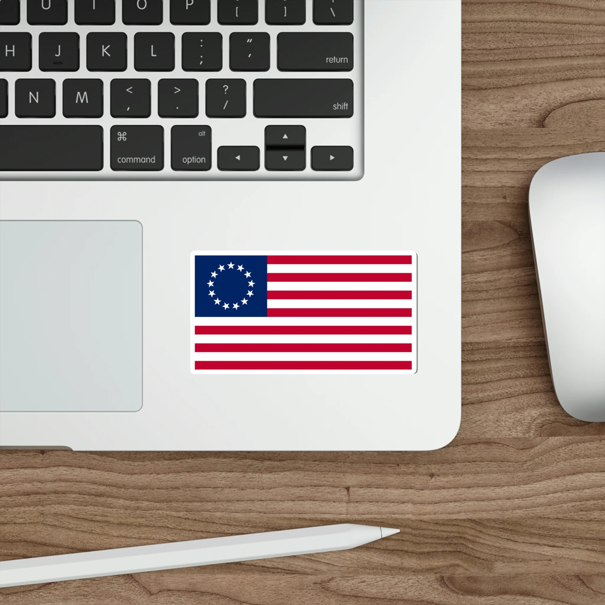 Betsy Ross Flag Sticker (indoor and outdoor use) - Image 13