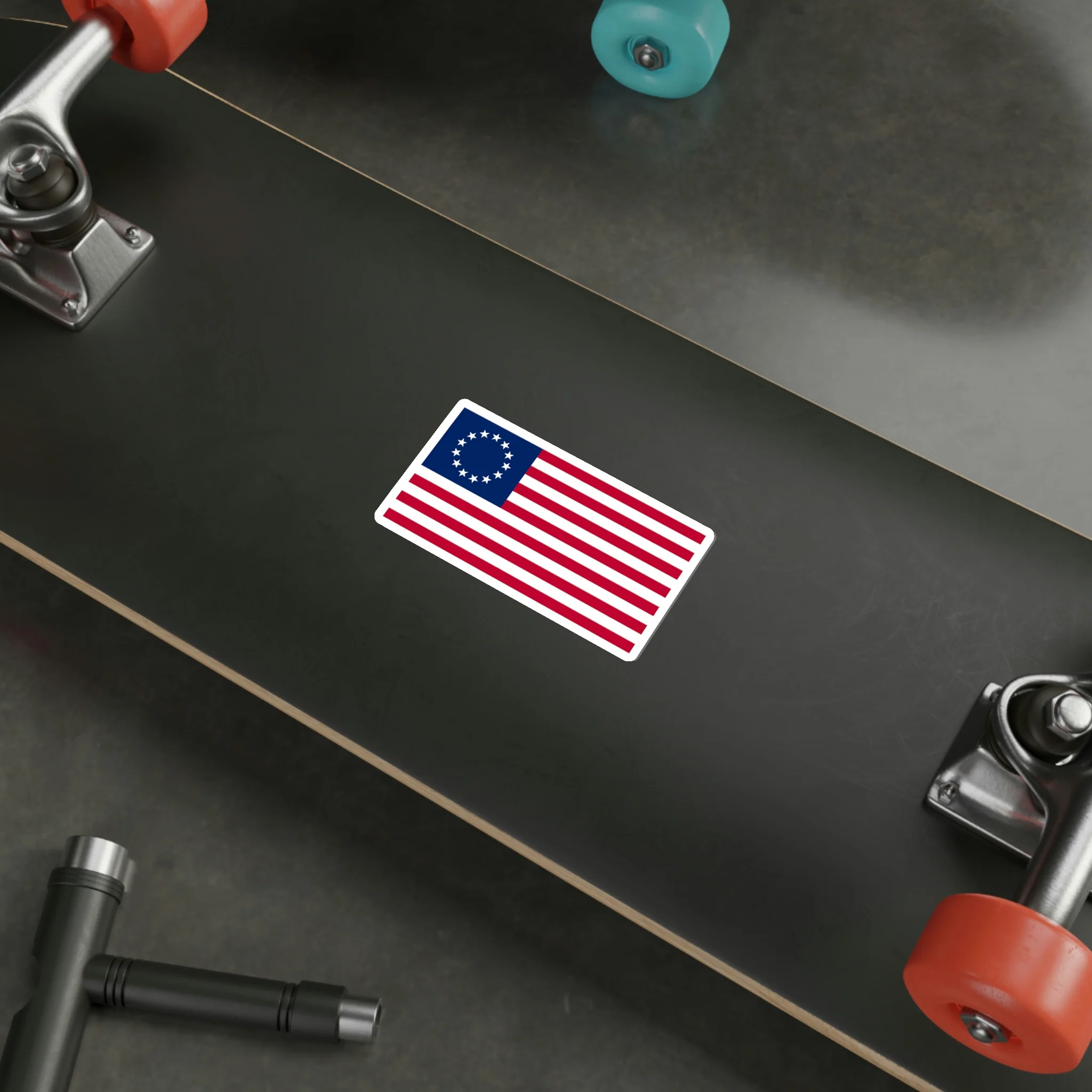 Betsy Ross Flag Sticker (indoor and outdoor use) - Image 14