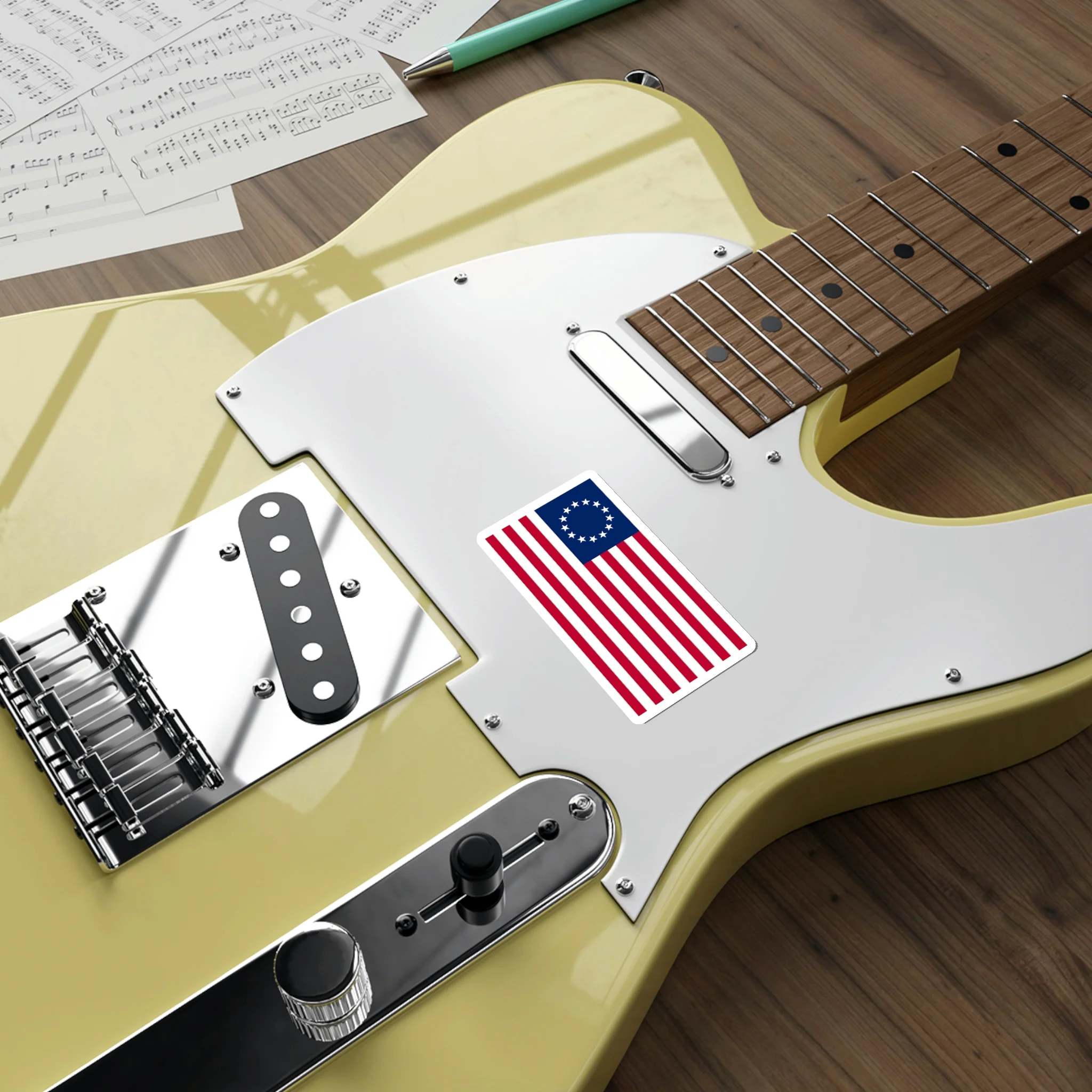 Betsy Ross Flag Sticker (indoor and outdoor use) - Image 15
