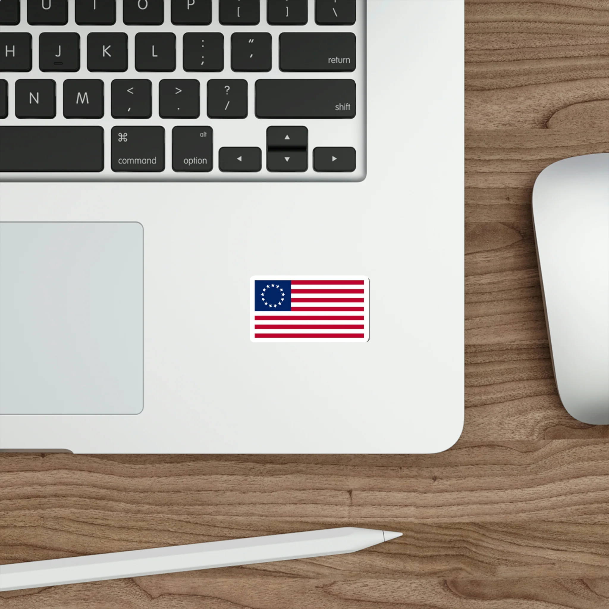 Betsy Ross Flag Sticker (indoor and outdoor use) - Image 5