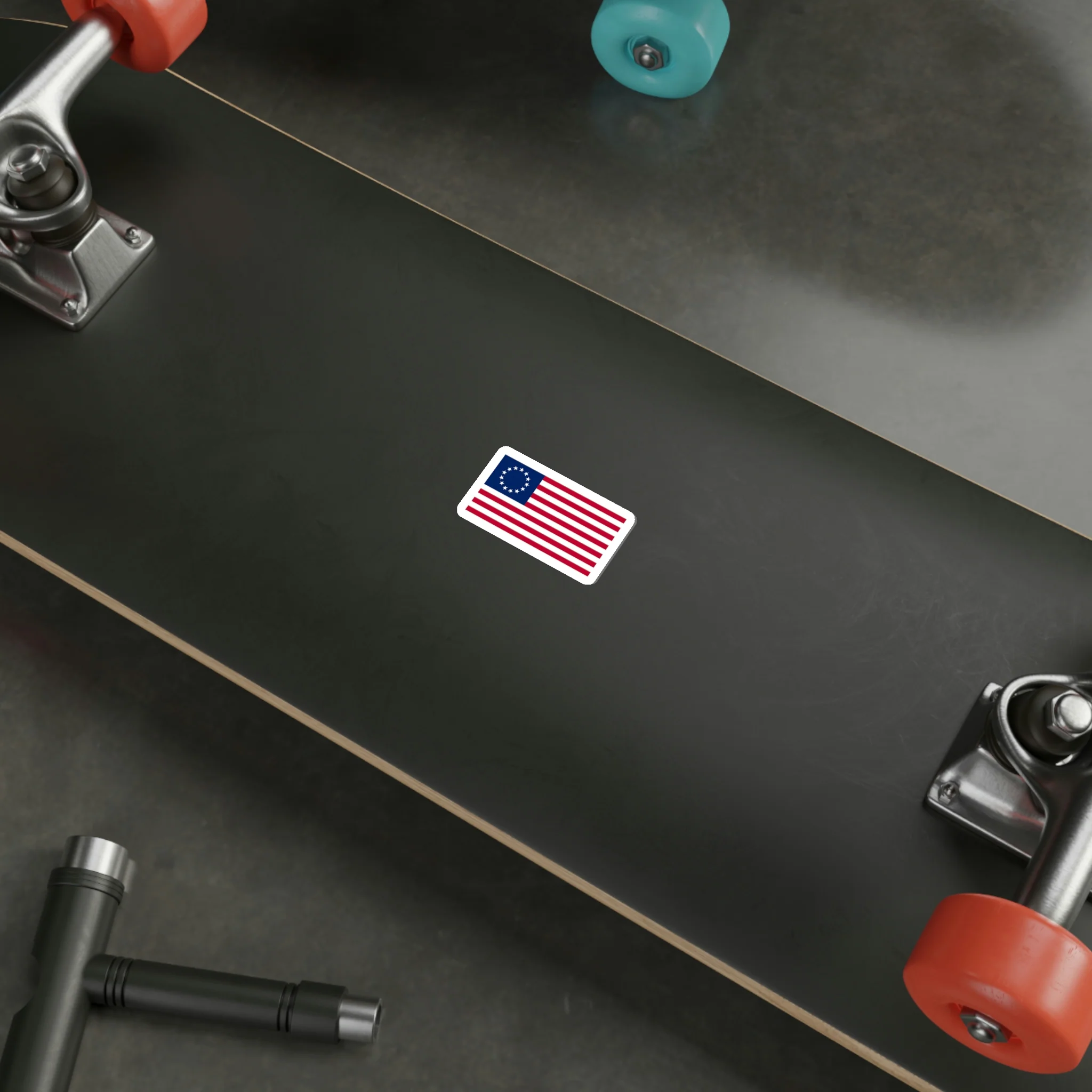 Betsy Ross Flag Sticker (indoor and outdoor use) - Image 6