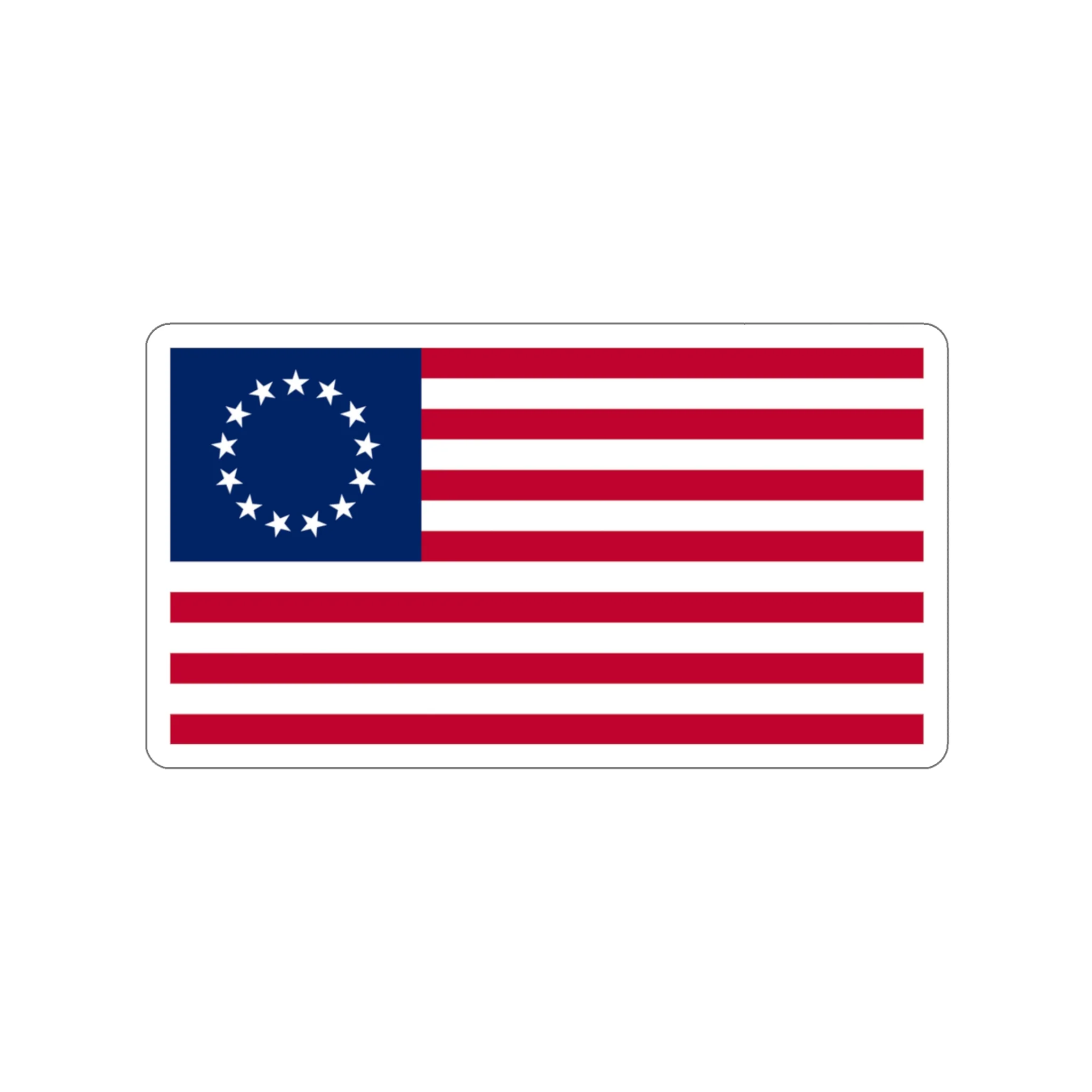 Betsy Ross Flag Sticker (indoor and outdoor use) - Image 8