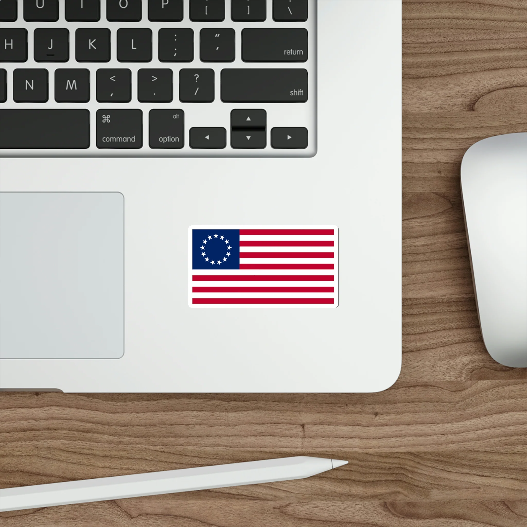 Betsy Ross Flag Sticker (indoor and outdoor use) - Image 9