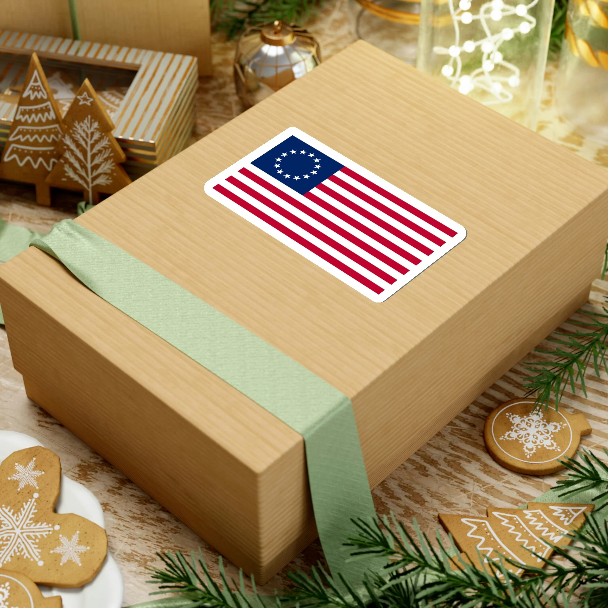 Betsy Ross Flag Sticker - Image 17