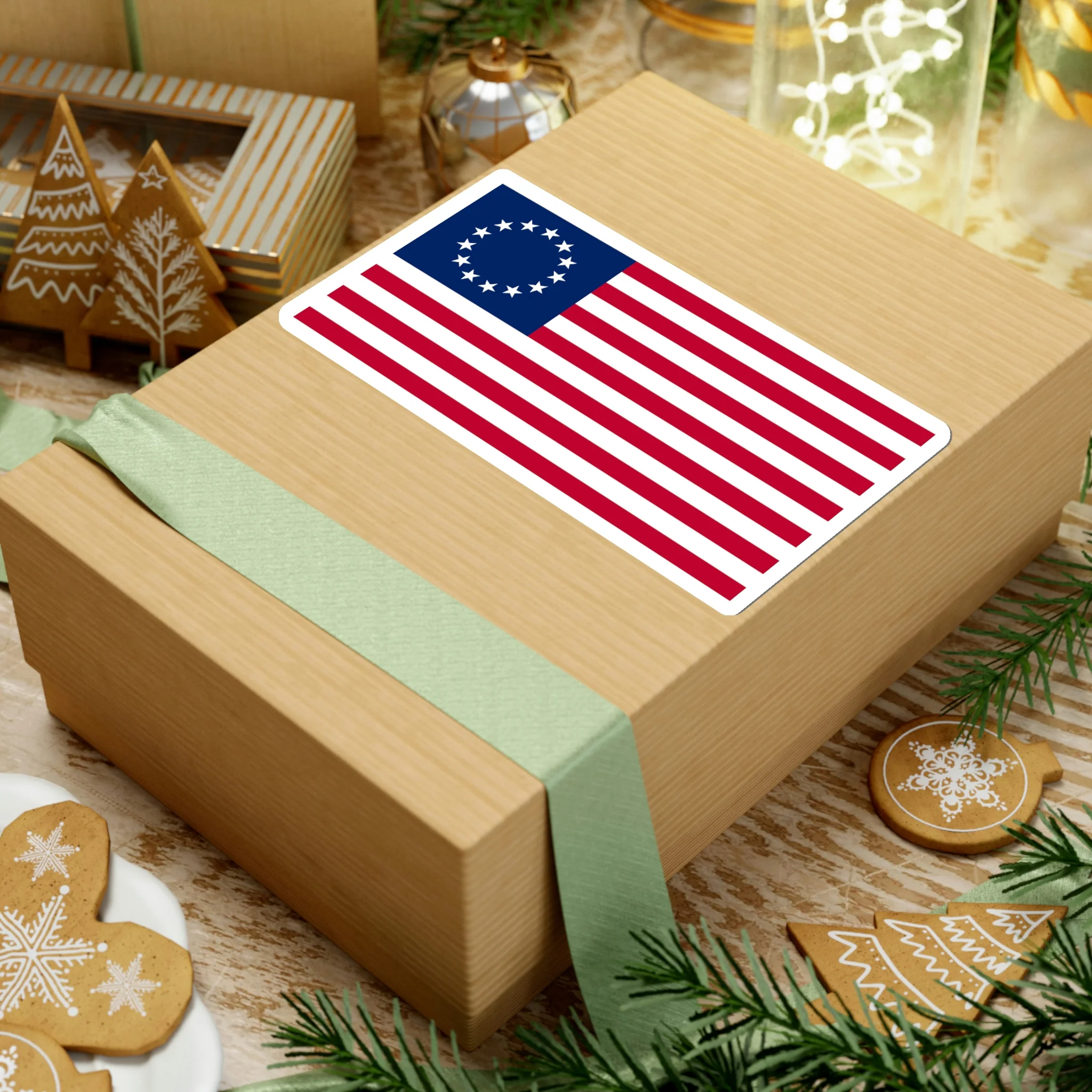 Betsy Ross Flag Sticker - Image 22