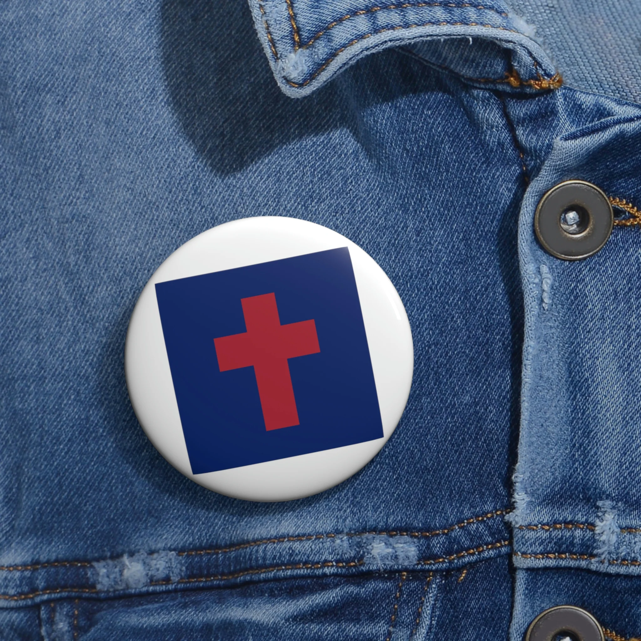Christian Flag Custom Pin Buttons - Image 6