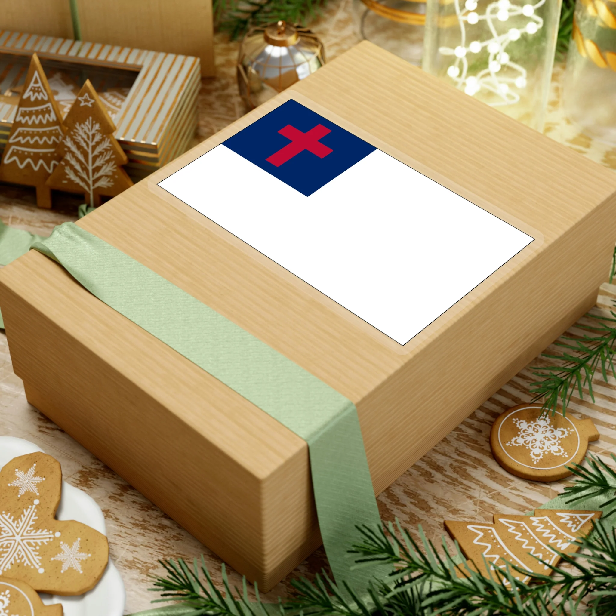 Christian Flag Sticker - Image 19