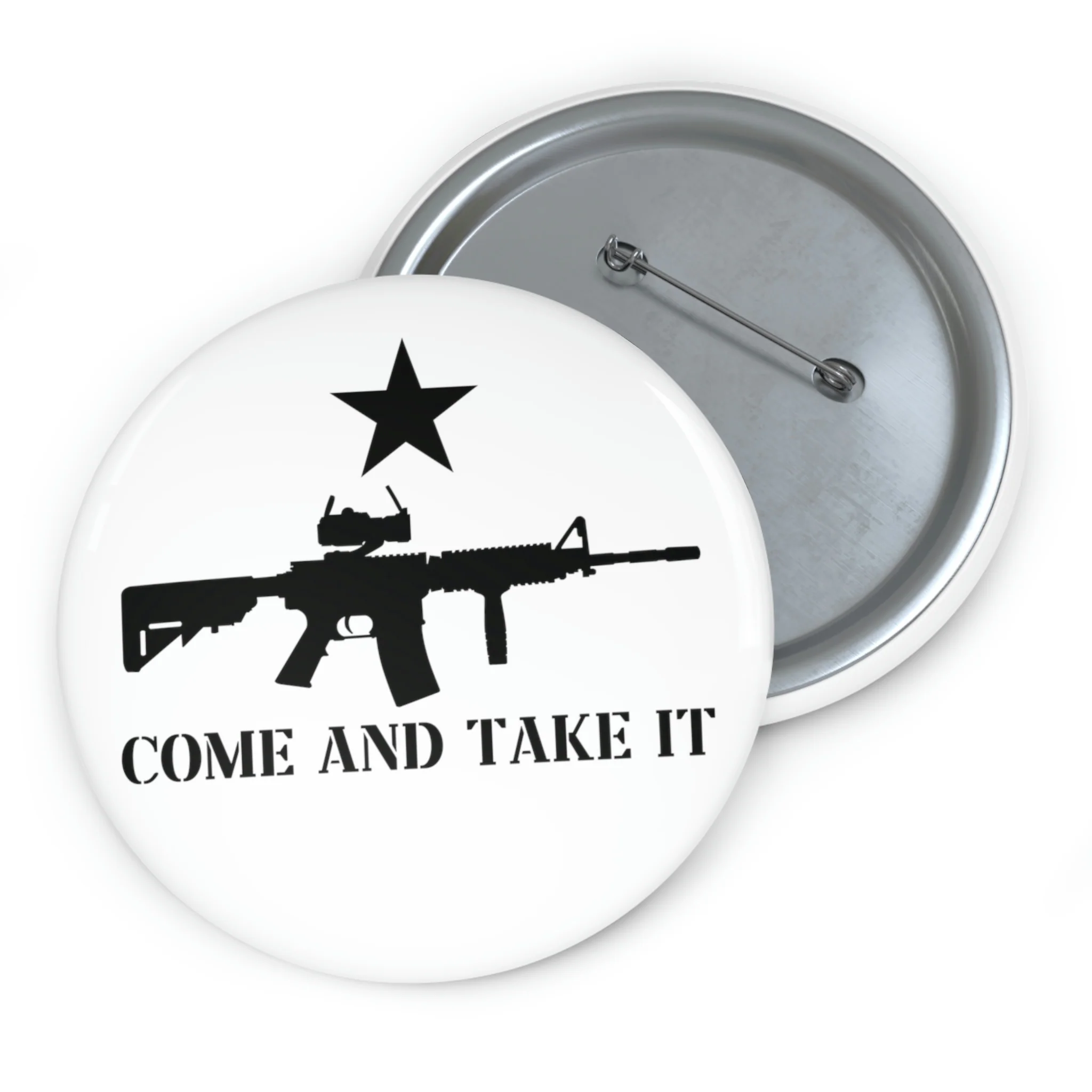 Come And Take It AR-15 Custom Pin Buttons - Image 3