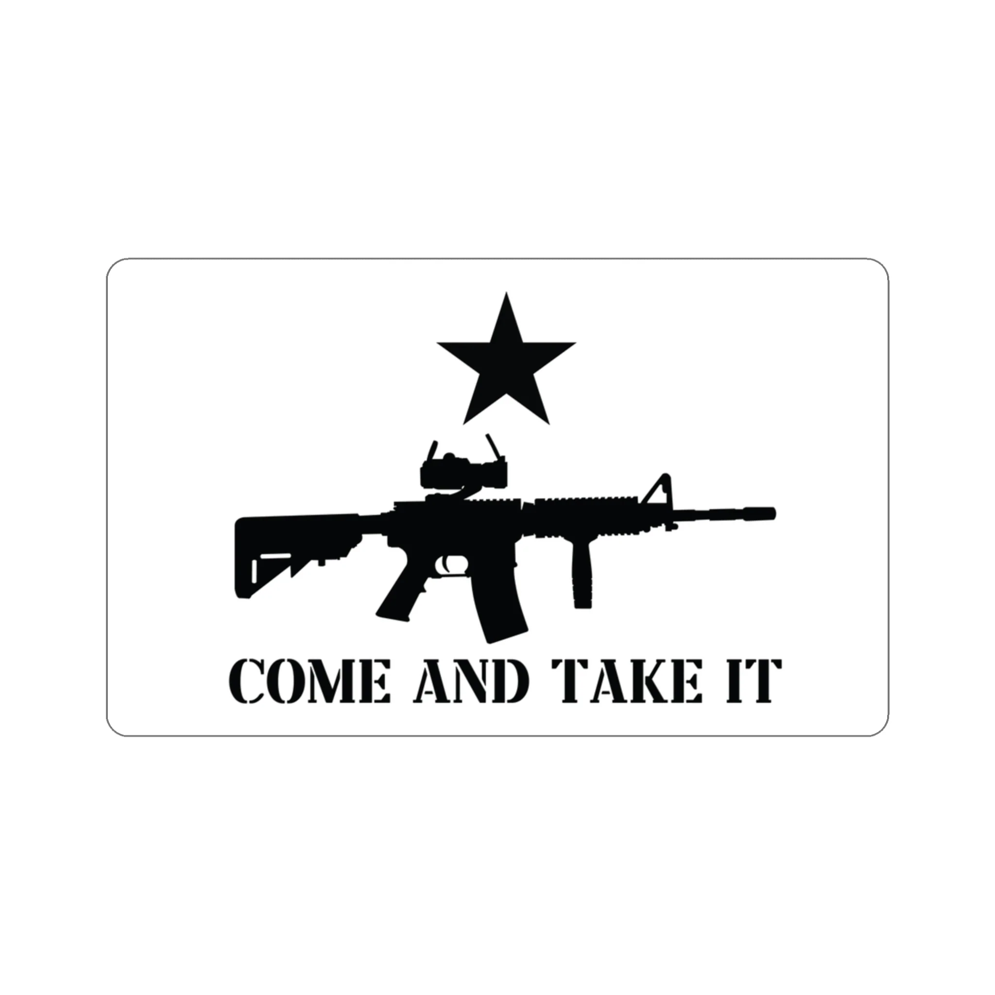 Come And Take It AR-15 Flag Decal (indoor and outdoor use) - Image 8
