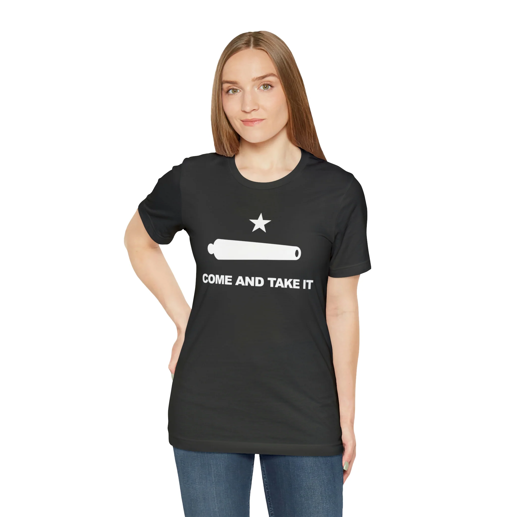 Come And Take It Flag T Shirt: Bella + Canvas 3001 - Image 10