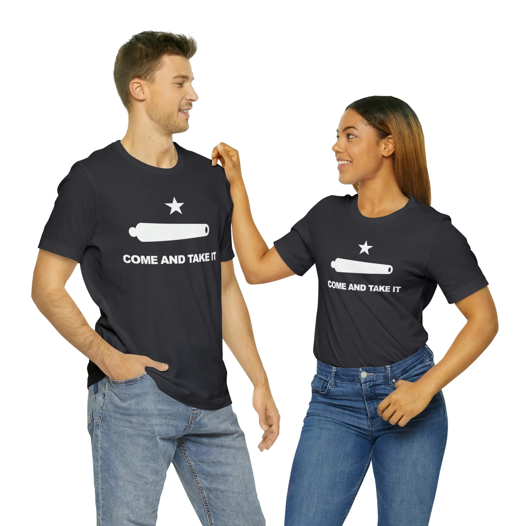 Come And Take It Flag T Shirt: Bella + Canvas 3001 - Image 31