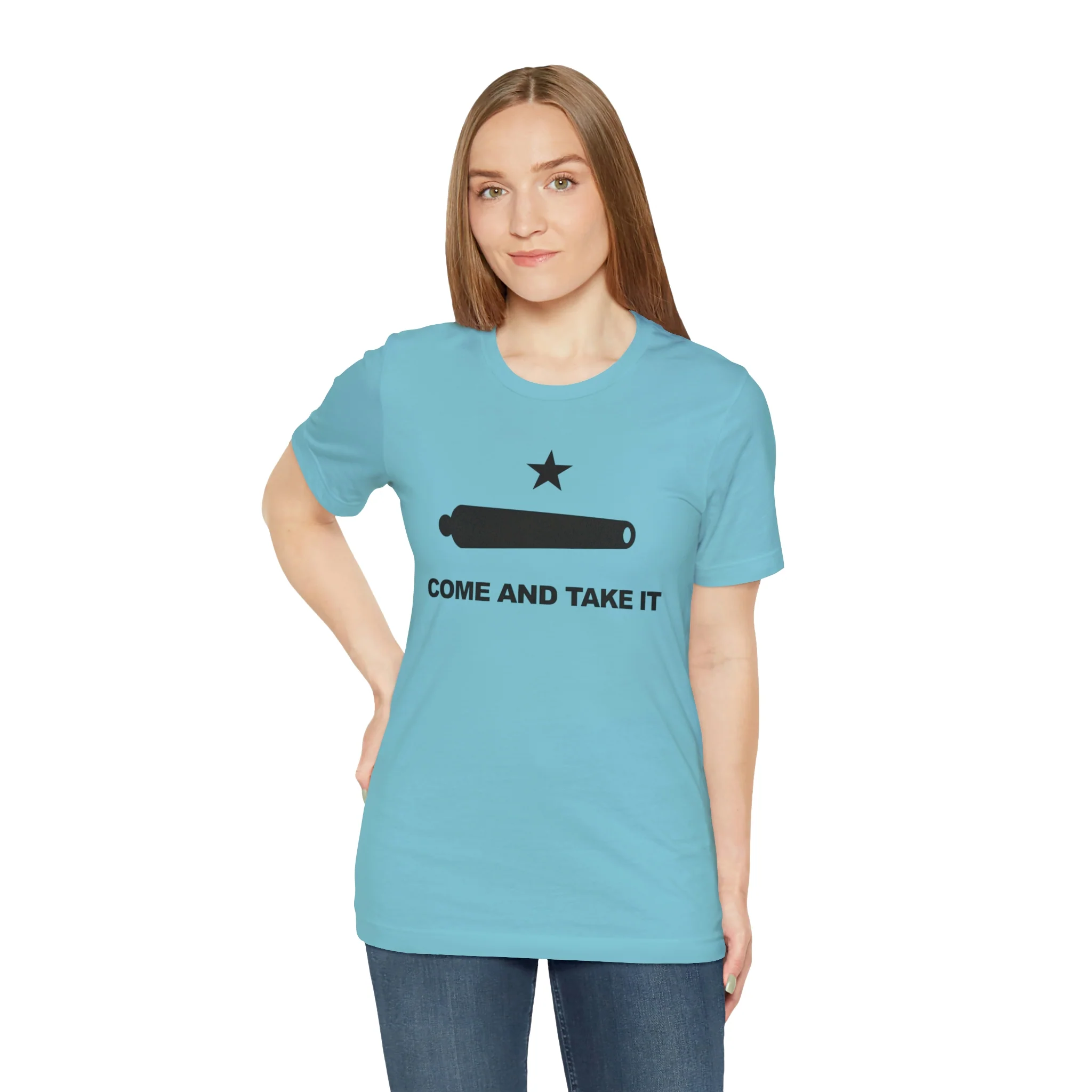 Come And Take It Flag T Shirt: Bella + Canvas 3001 - Image 34
