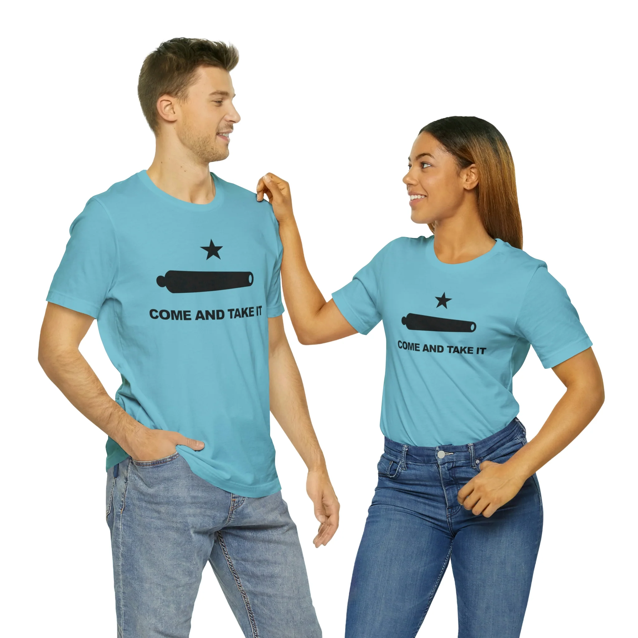 Come And Take It Flag T Shirt: Bella + Canvas 3001 - Image 37