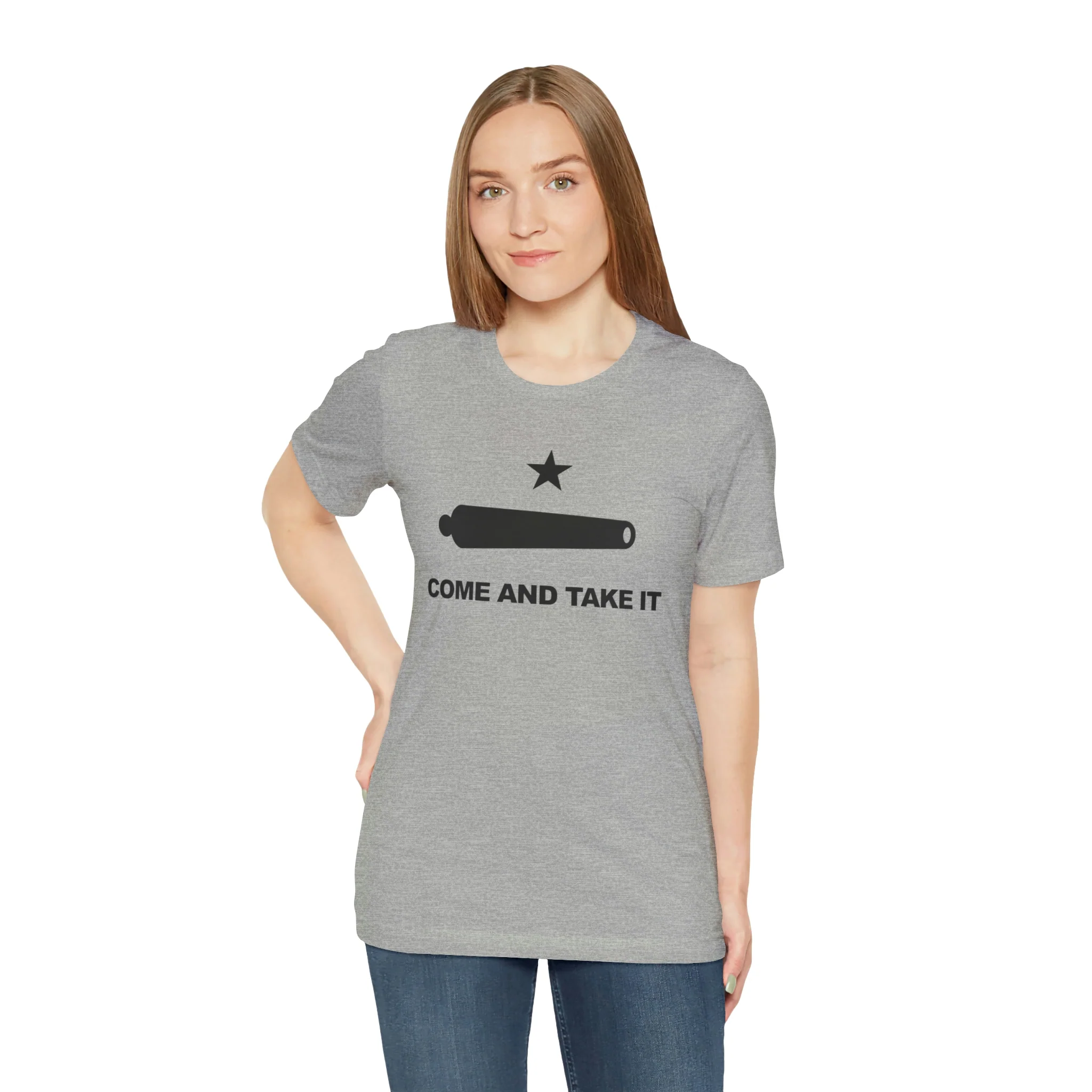 Come And Take It Flag T Shirt: Bella + Canvas 3001 - Image 40