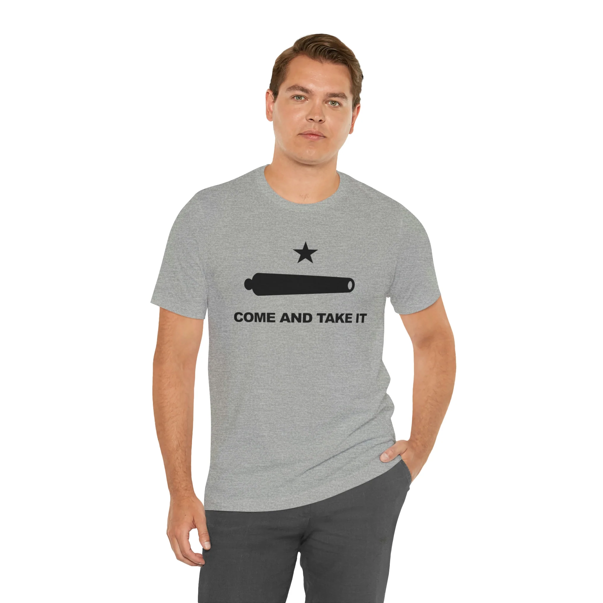 Come And Take It Flag T Shirt: Bella + Canvas 3001 - Image 41