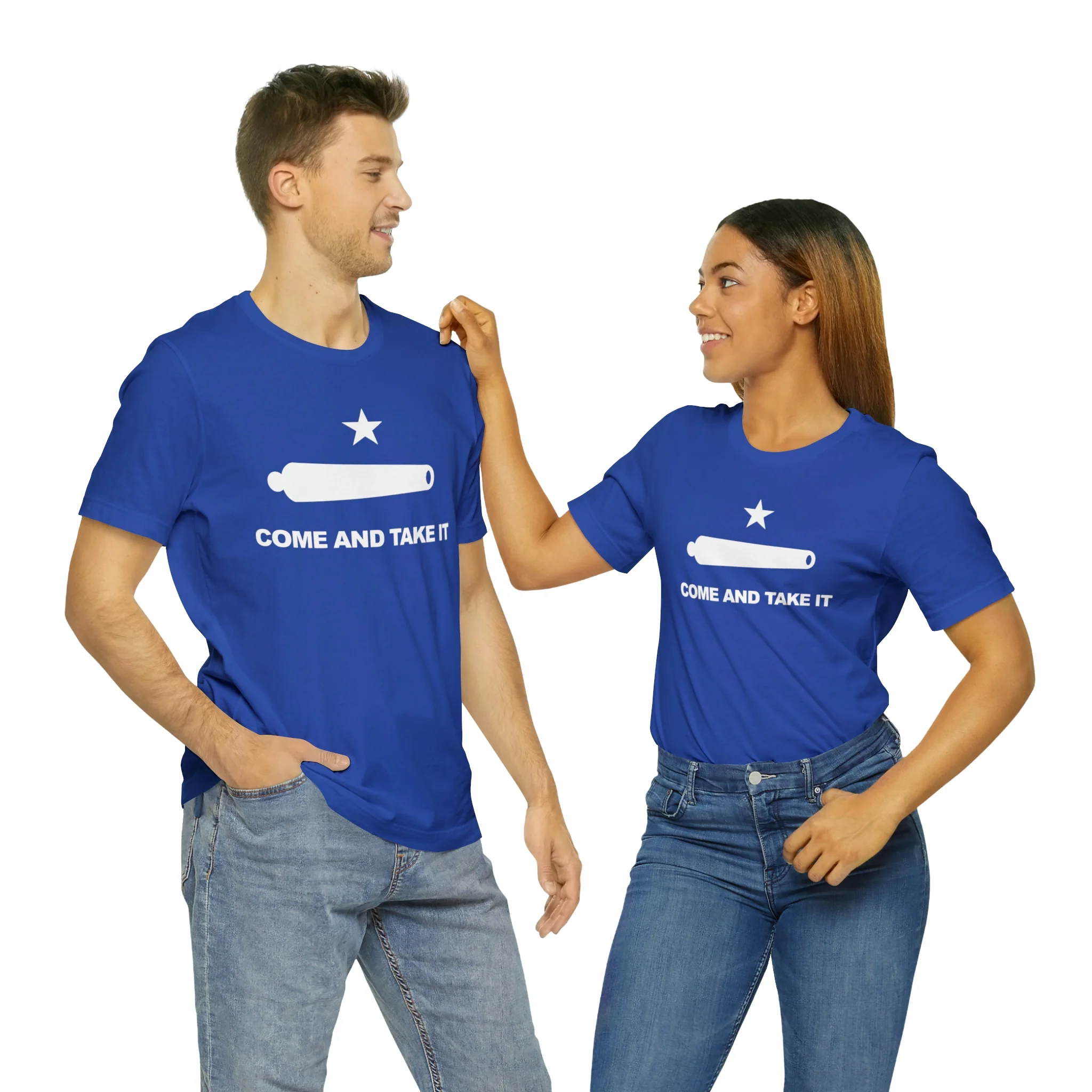 Come And Take It Flag T Shirt: Bella + Canvas 3001 - Image 49