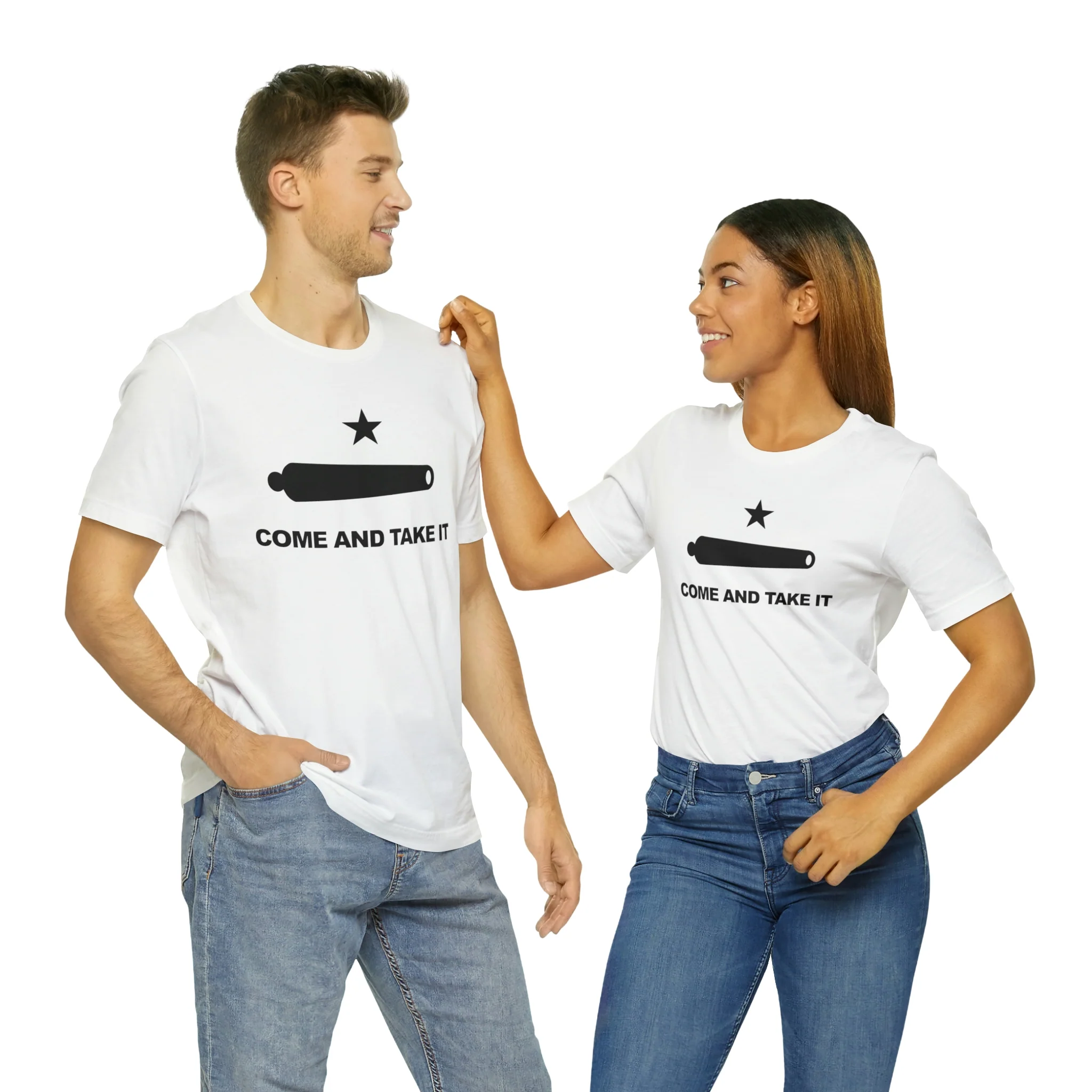 Come And Take It Flag T Shirt: Bella + Canvas 3001 - Image 7