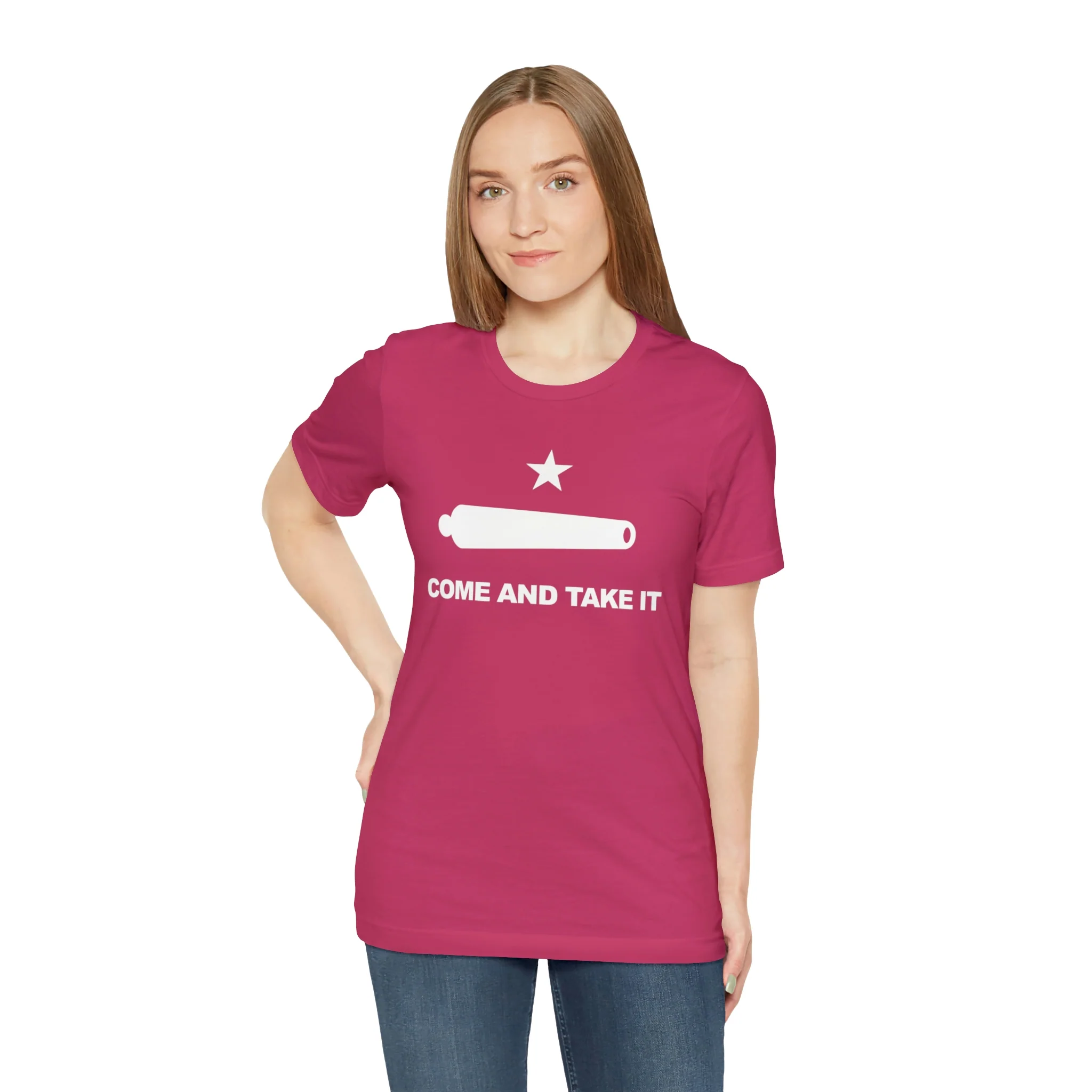 Come And Take It Flag T Shirt: Bella + Canvas 3001 - Image 70