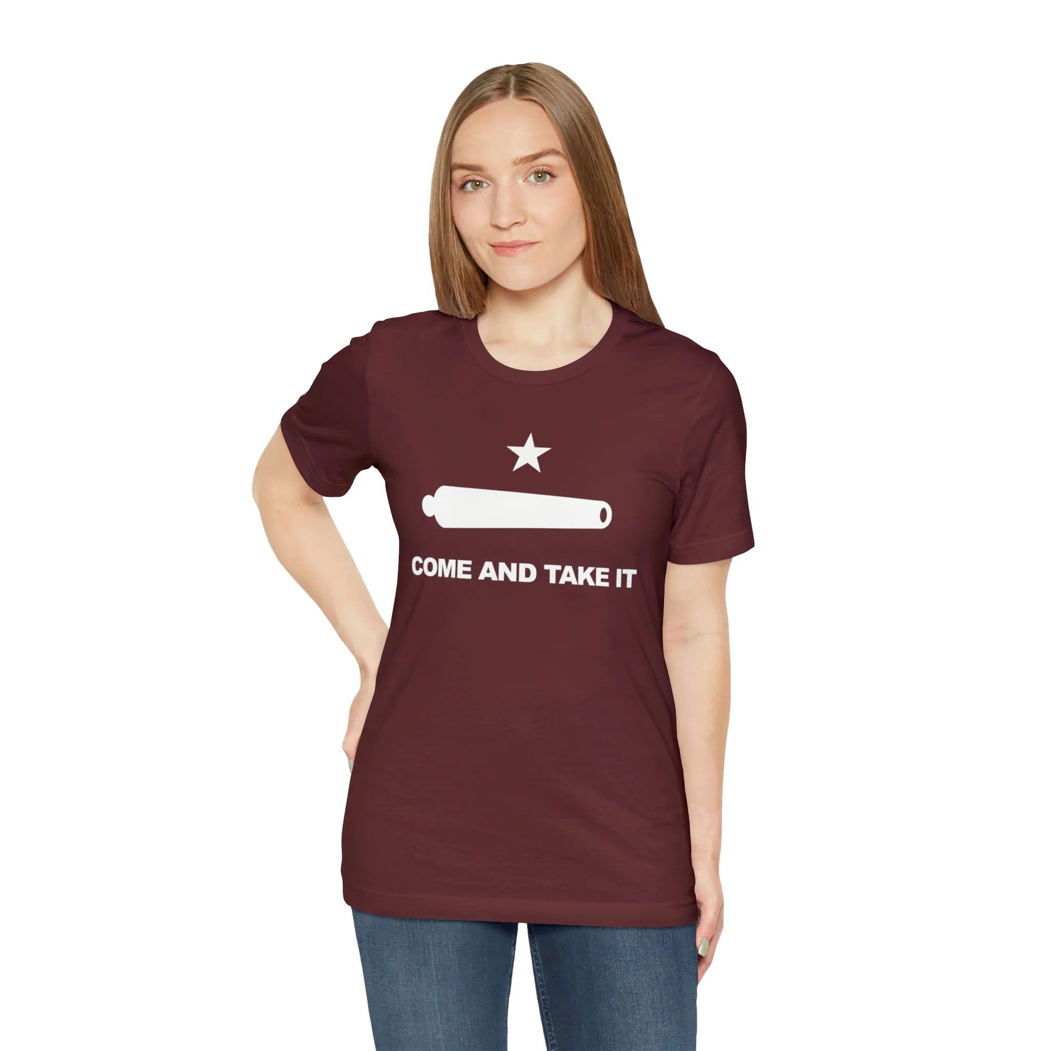 Come And Take It Flag T Shirt: Bella + Canvas 3001 - Image 76