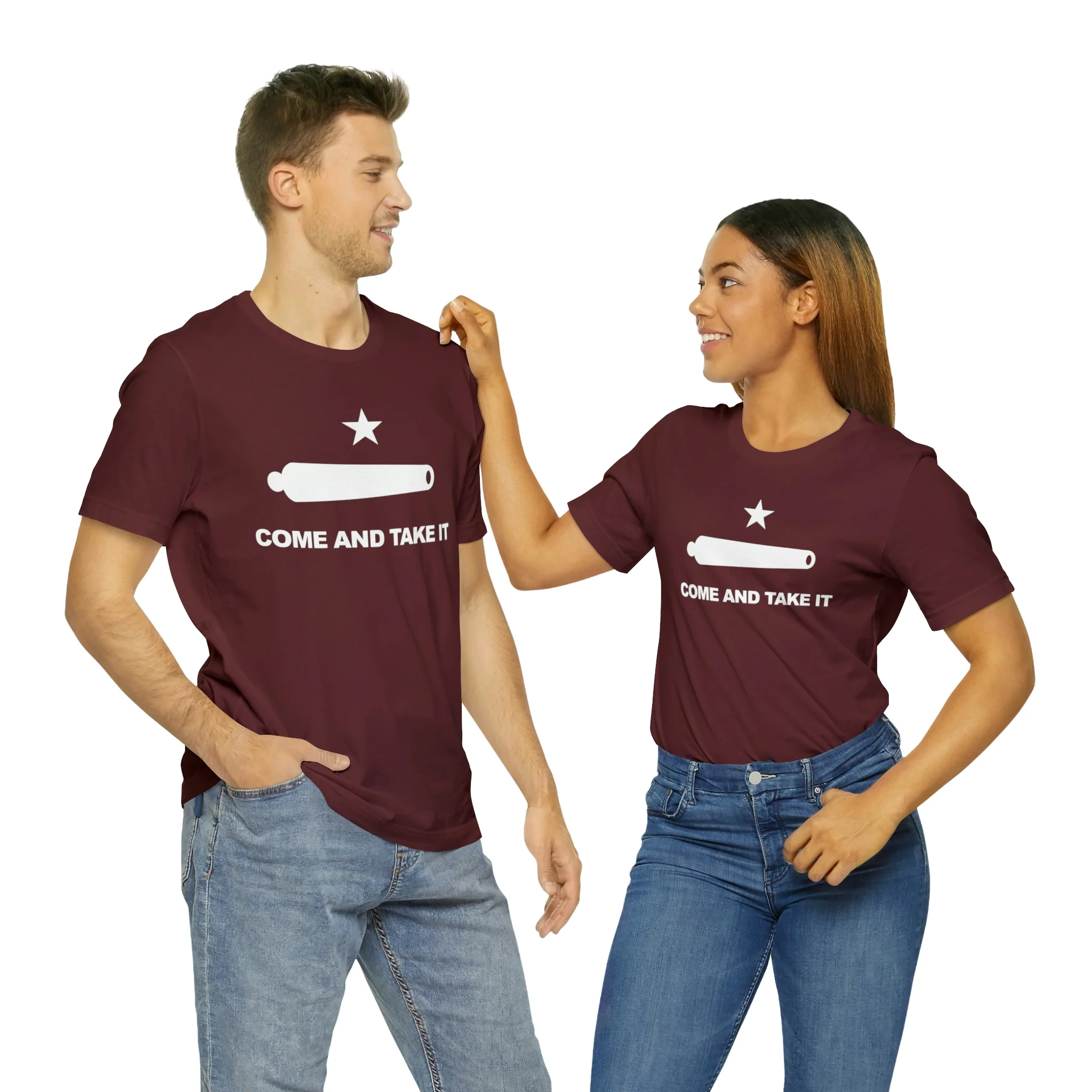 Come And Take It Flag T Shirt: Bella + Canvas 3001 - Image 79