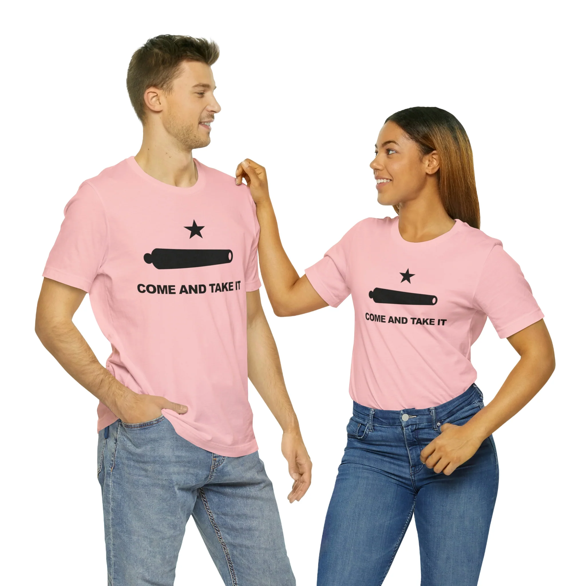 Come And Take It Flag T Shirt: Bella + Canvas 3001 - Image 85