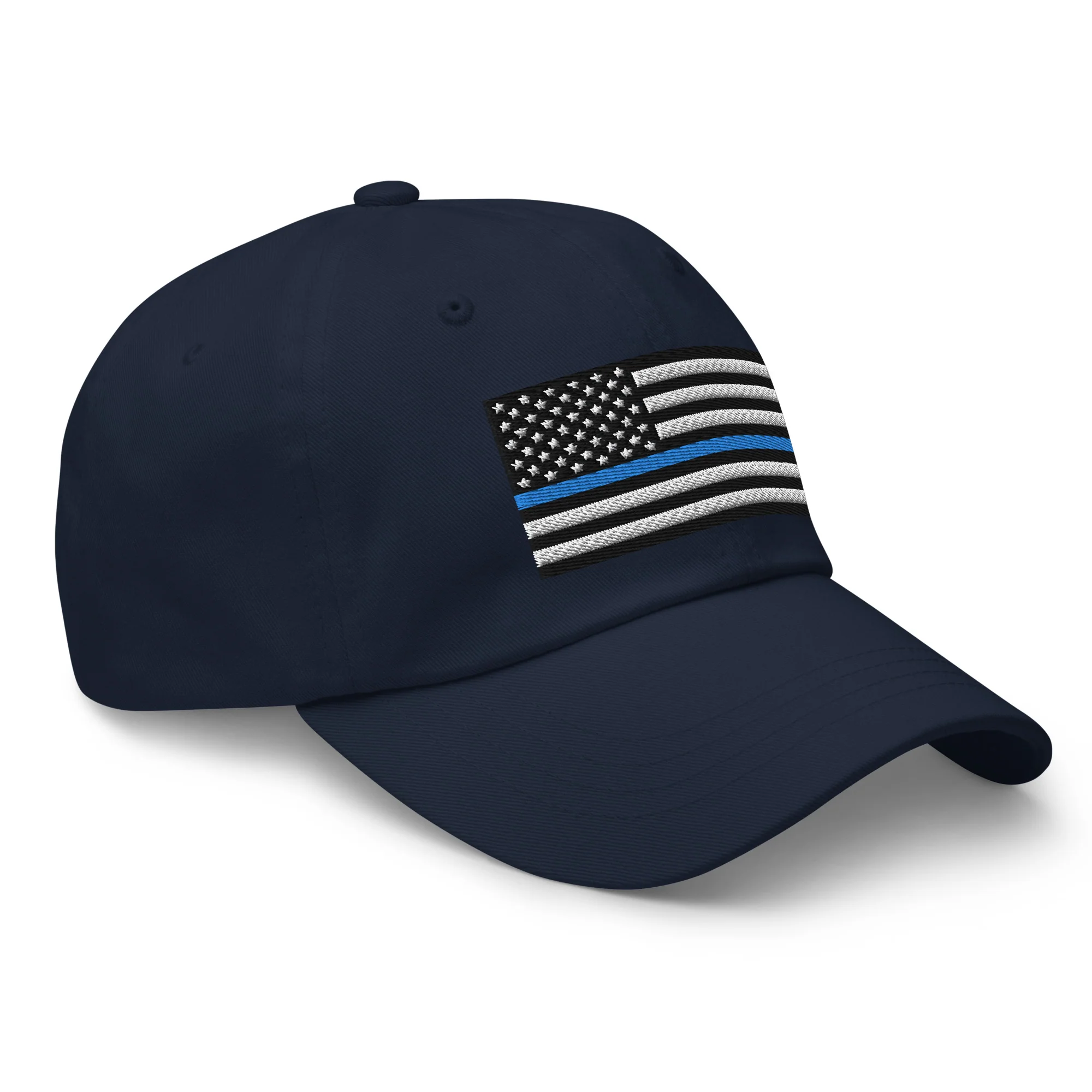 Dad Hat - Thin Blue Line Flag (Embroidered Flag) - Image 17
