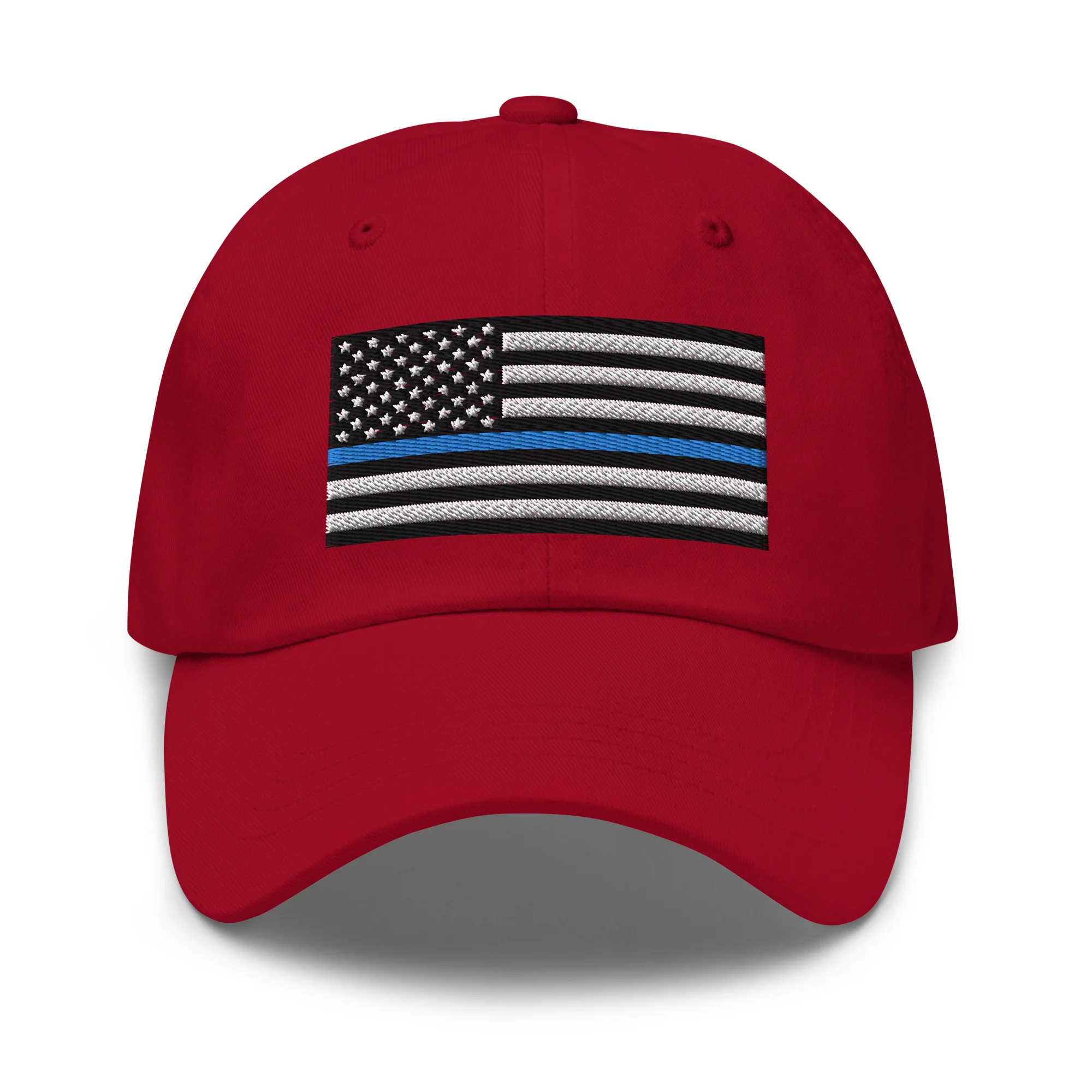 Dad Hat - Thin Blue Line Flag (Embroidered Flag) - Image 19