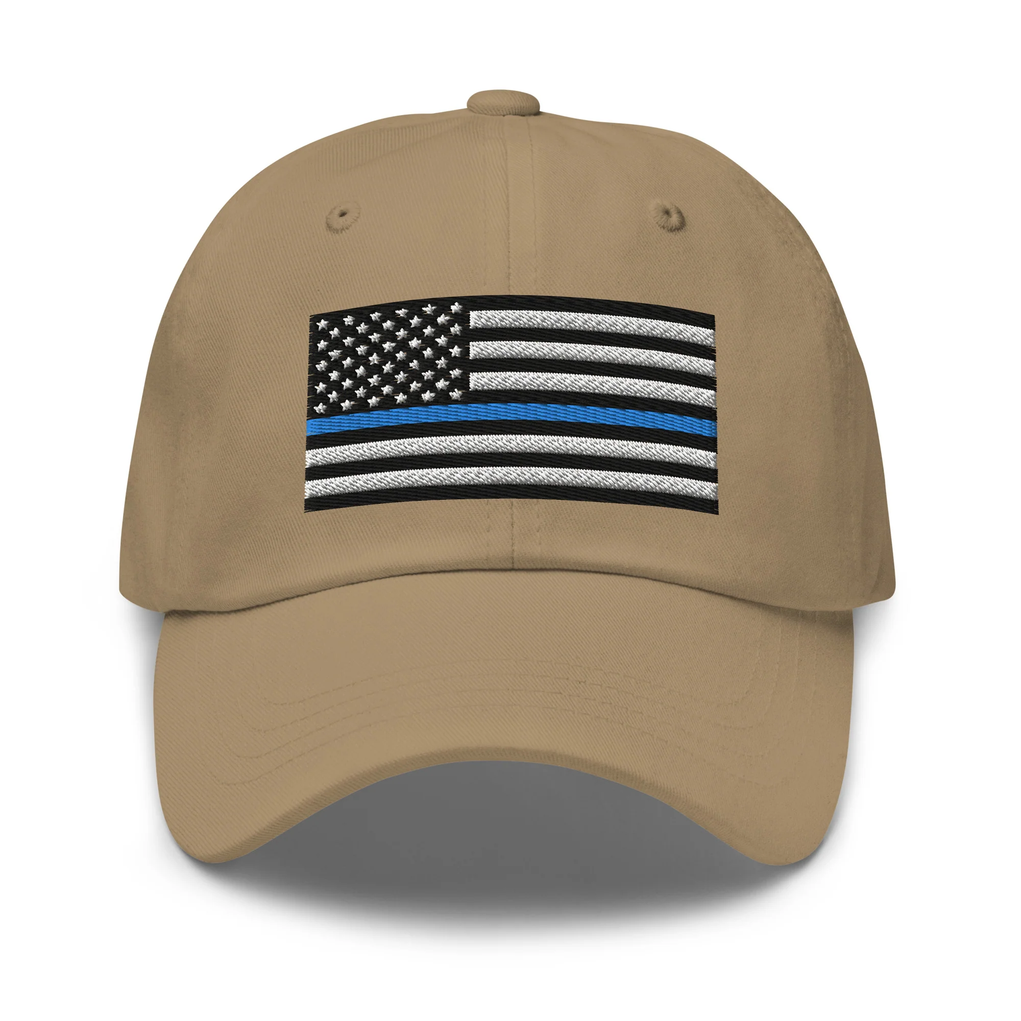 Dad Hat - Thin Blue Line Flag (Embroidered Flag) - Image 31