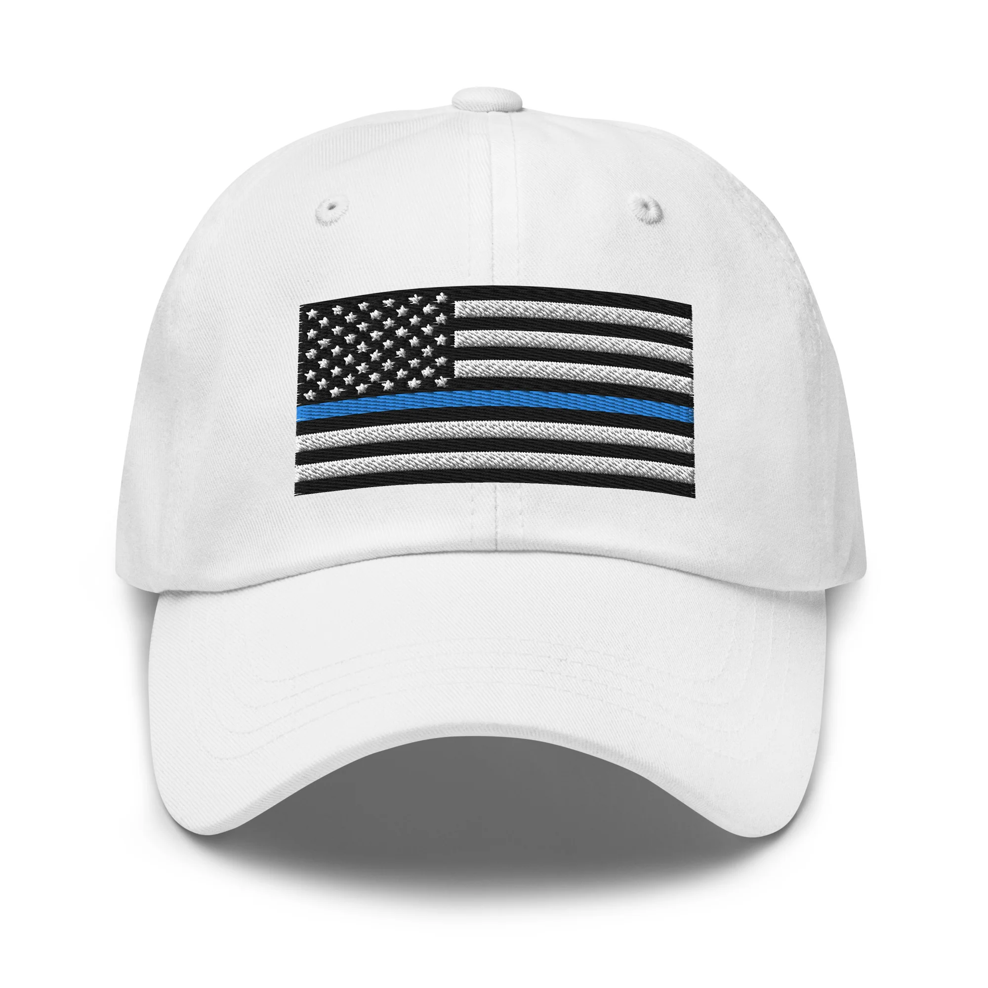 Dad Hat - Thin Blue Line Flag (Embroidered Flag) - Image 40