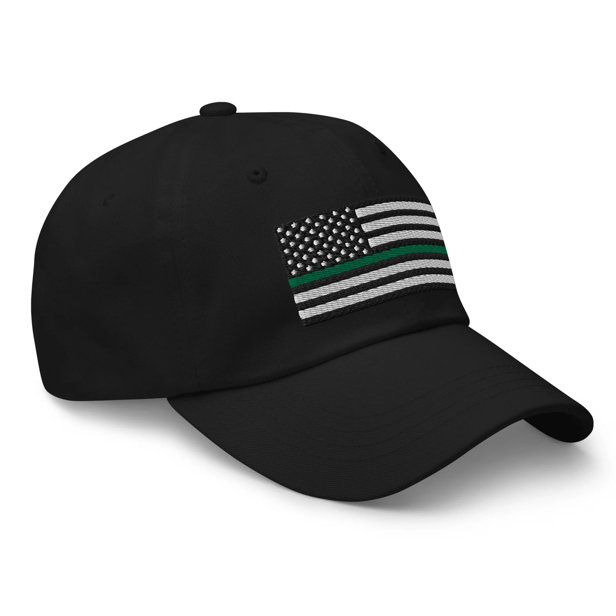 Dad Hat - Thin Green Line Flag (Embroidered Flag) - Image 21