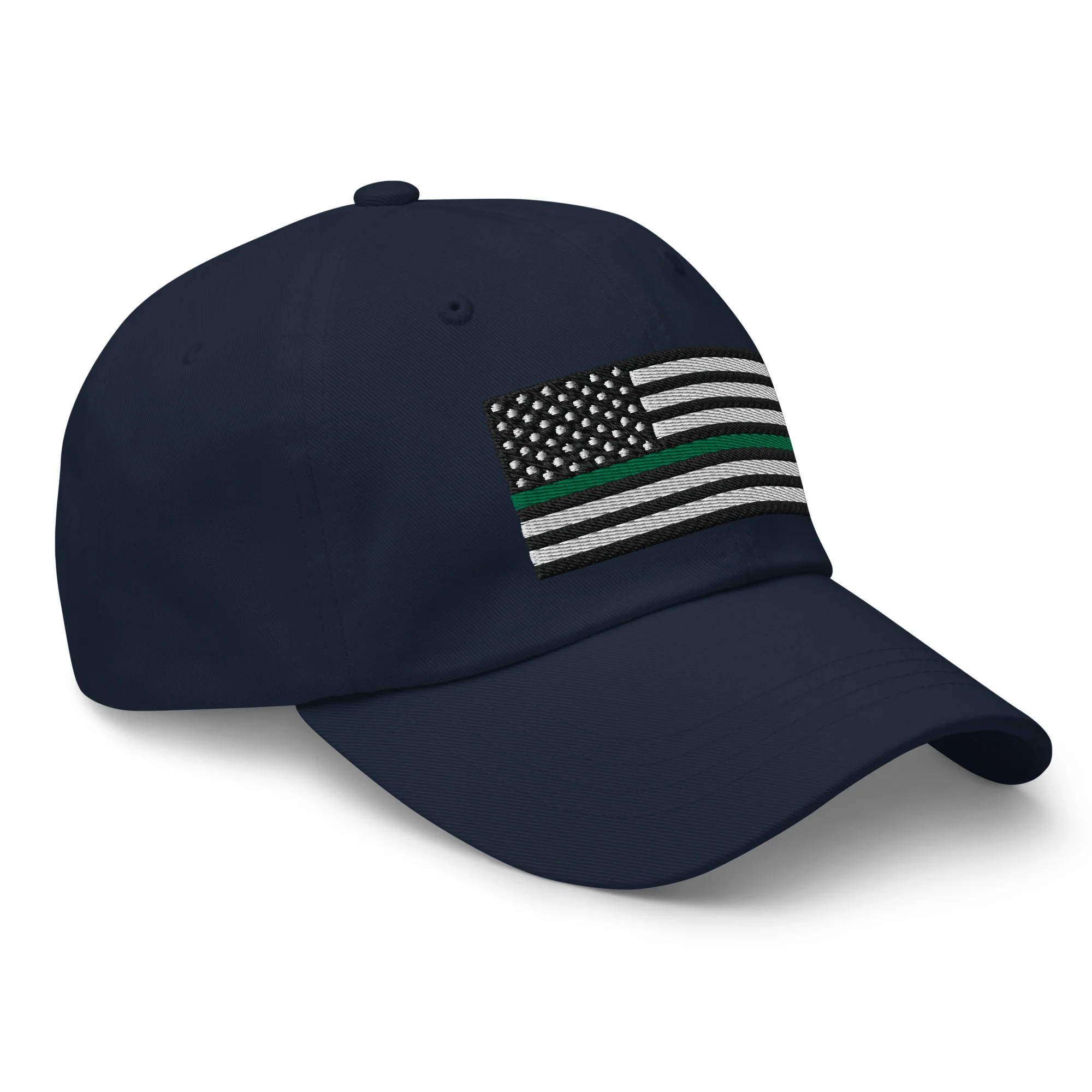 Dad Hat - Thin Green Line Flag (Embroidered Flag) - Image 25