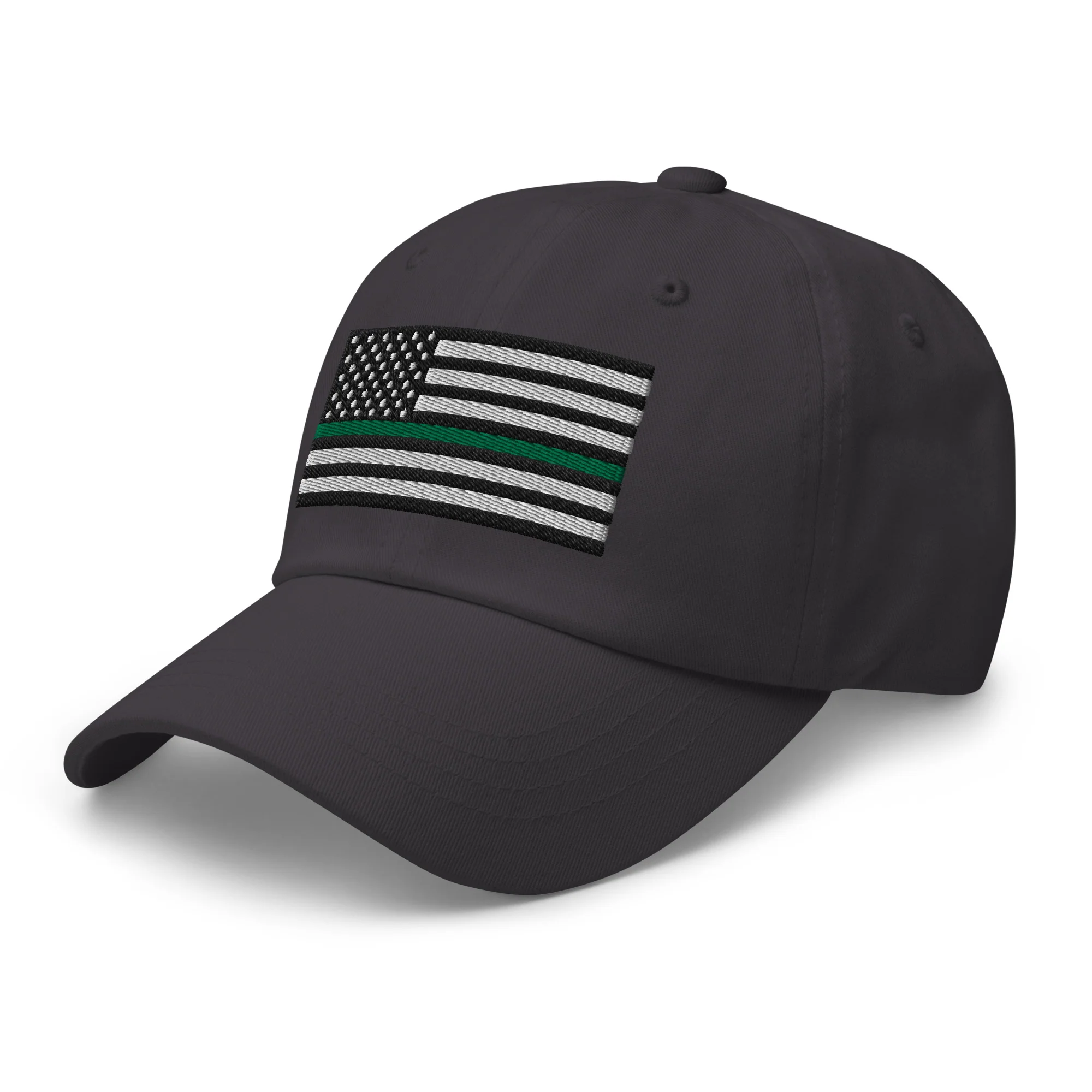 Dad Hat - Thin Green Line Flag (Embroidered Flag) - Image 38