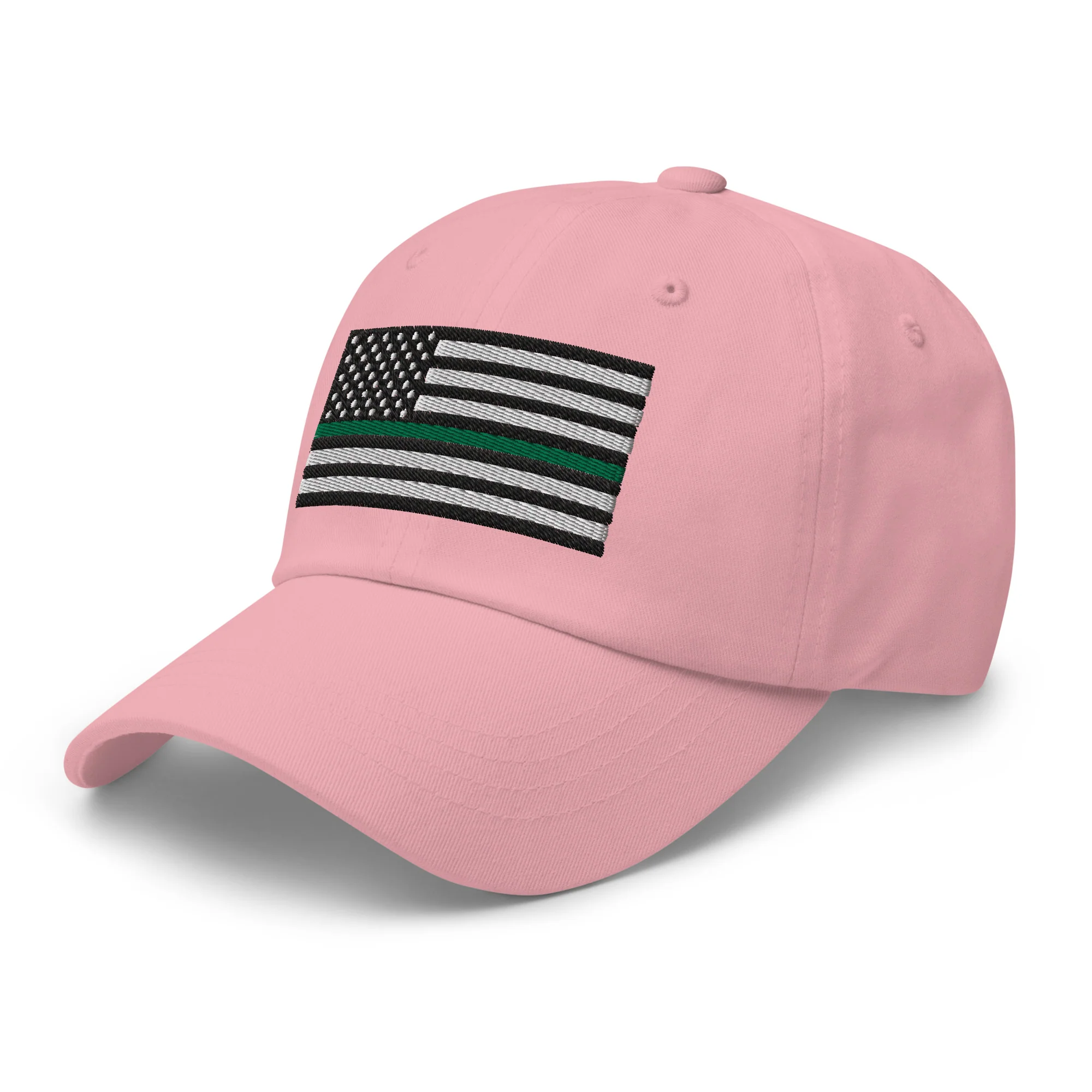 Dad Hat - Thin Green Line Flag (Embroidered Flag) - Image 54