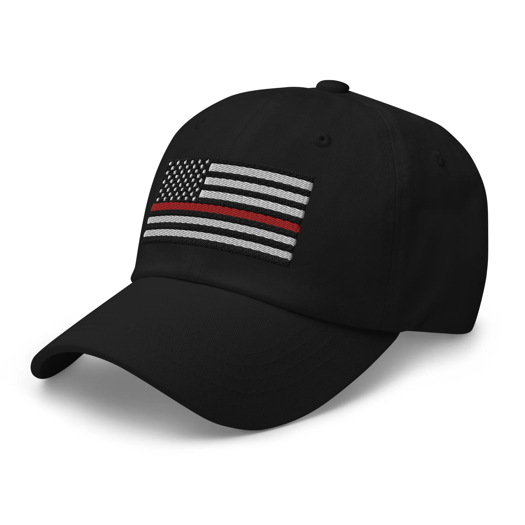 Dad Hat - Thin Red Line Flag (Embroidered Flag) - Image 21