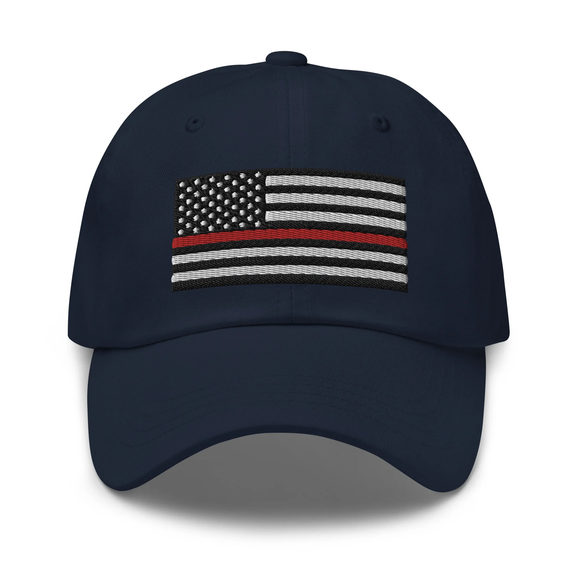 Dad Hat - Thin Red Line Flag (Embroidered Flag) - Image 23