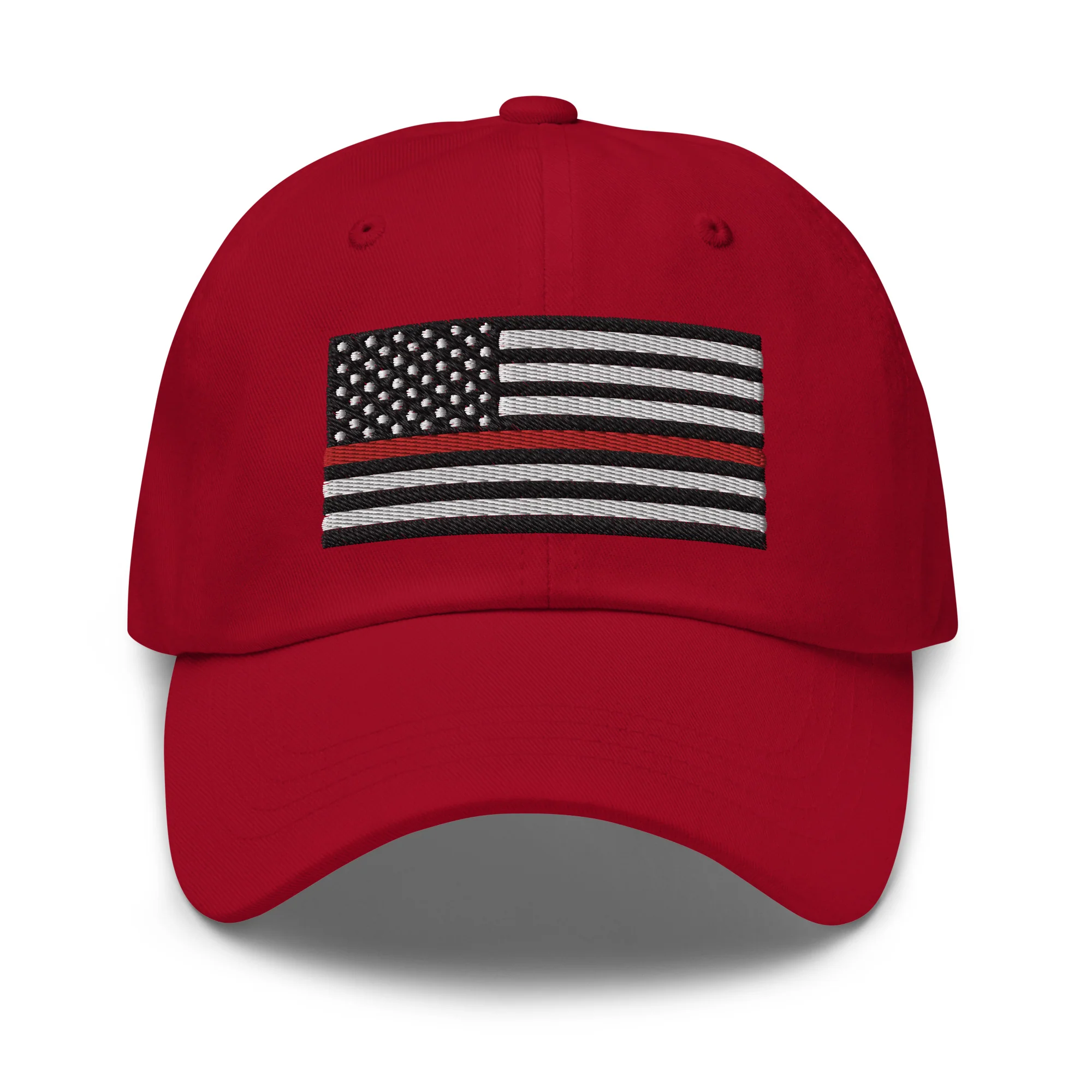 Dad Hat - Thin Red Line Flag (Embroidered Flag) - Image 27