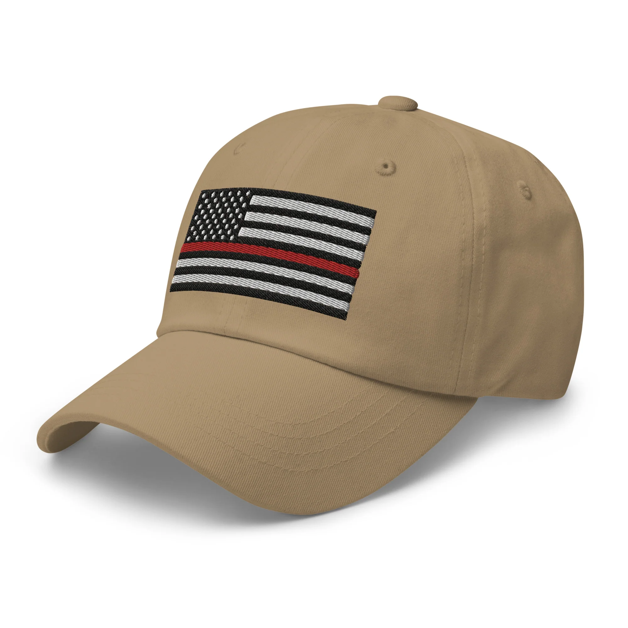 Dad Hat - Thin Red Line Flag (Embroidered Flag) - Image 45