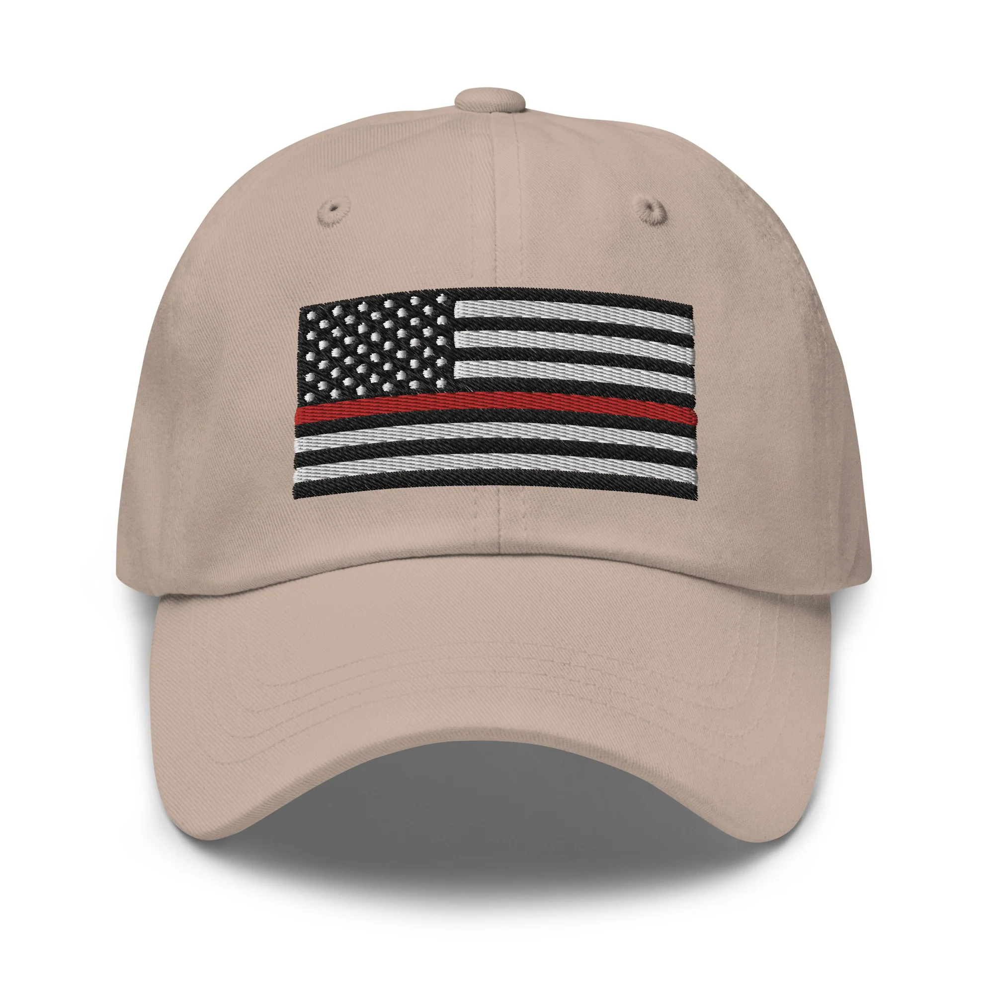 Dad Hat - Thin Red Line Flag (Embroidered Flag) - Image 47