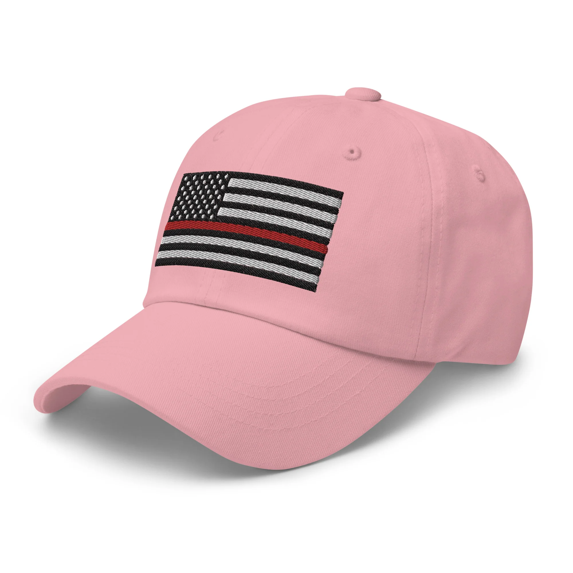 Dad Hat - Thin Red Line Flag (Embroidered Flag) - Image 53