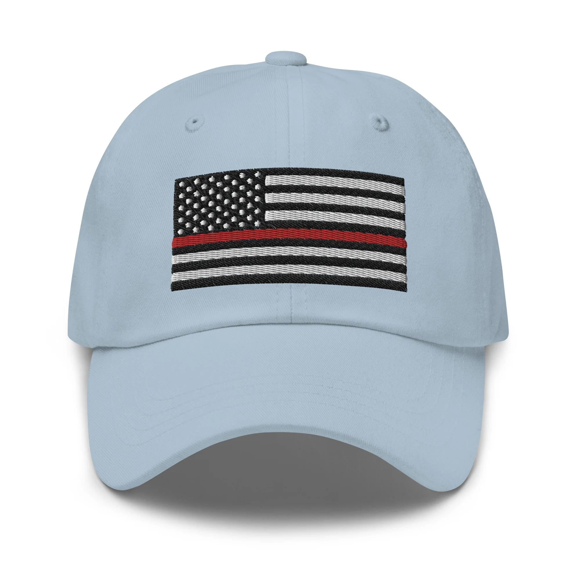 Dad Hat - Thin Red Line Flag (Embroidered Flag) - Image 55