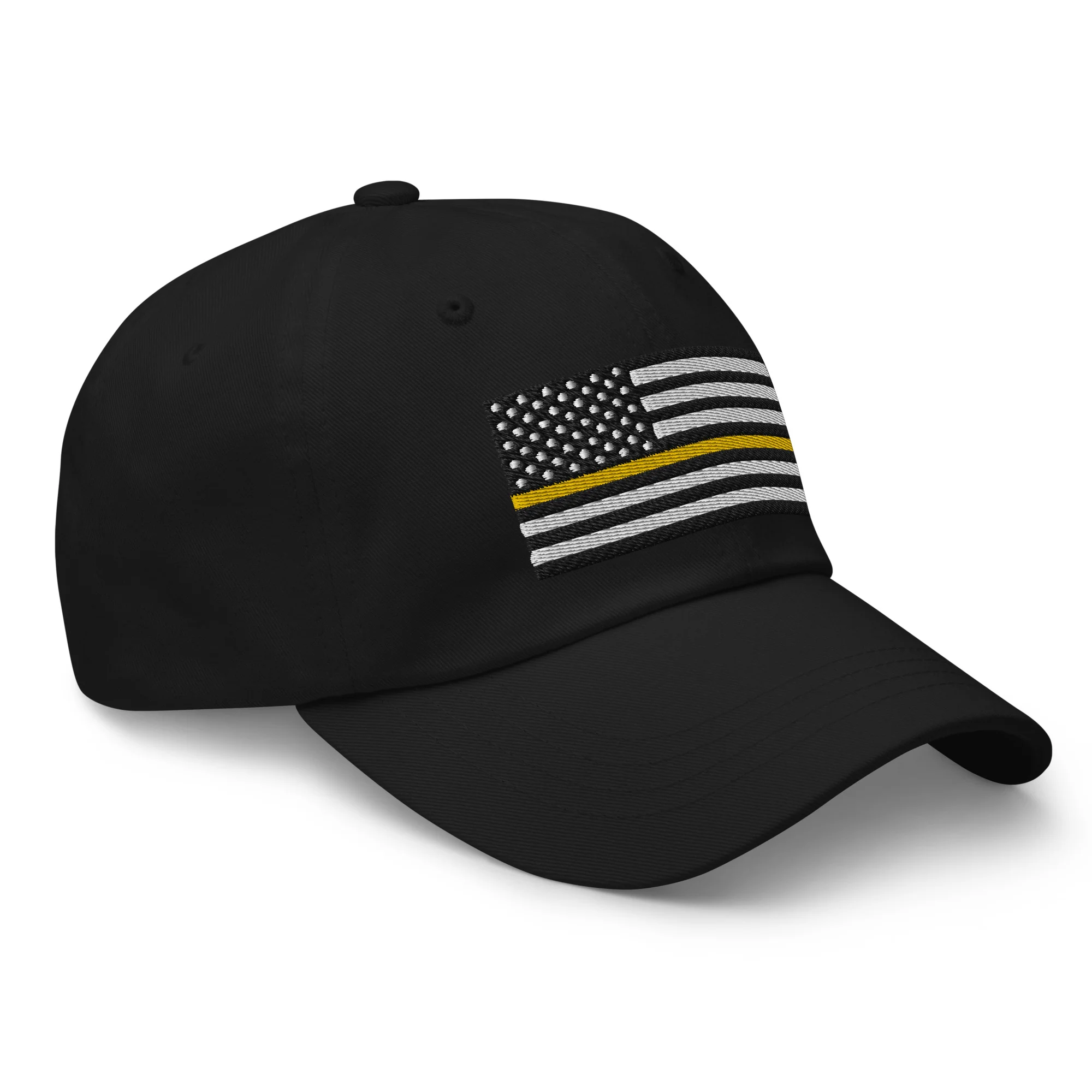 Dad Hat - Thin Yellow Line Flag (Embroidered Flag) - Image 20