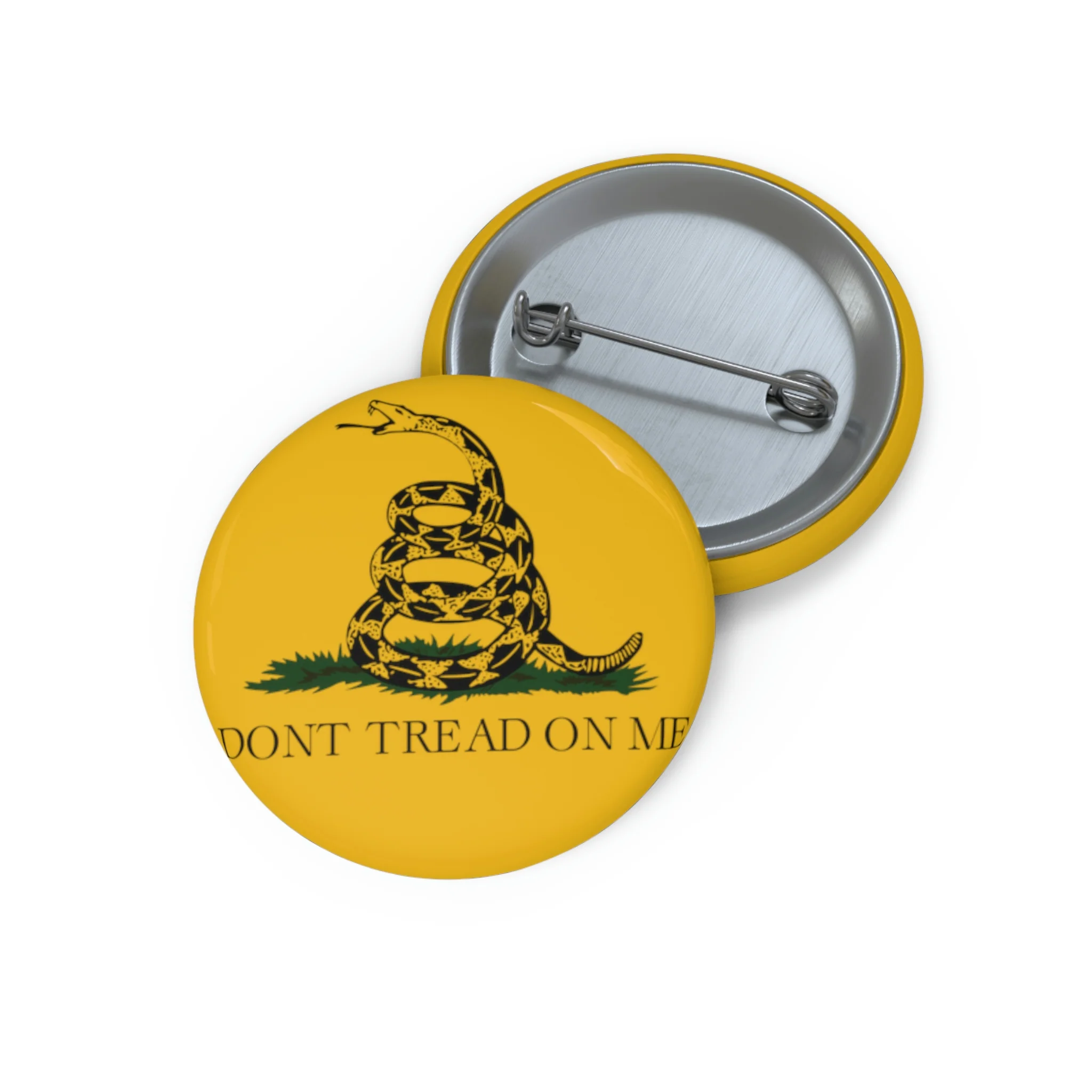 Don't Tread On Me Flag Punisher Skull Custom Pin Buttons - Image 3