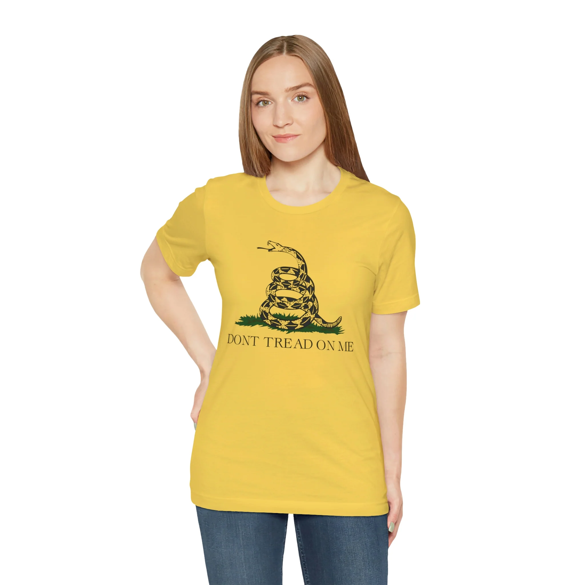 Don't Tread On Me T Shirt: Bella + Canvas 3001 - Image 4