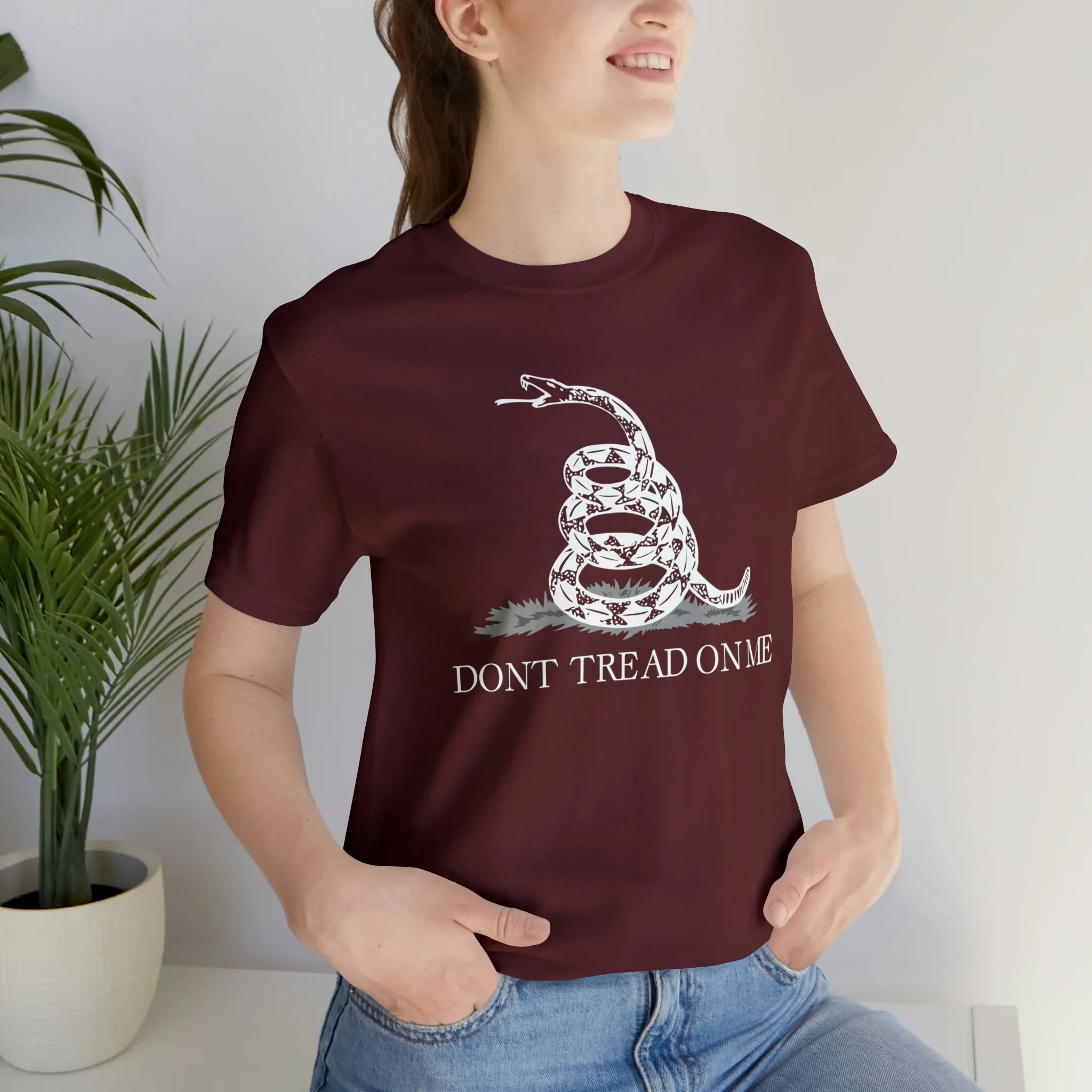 Don't Tread On Me T Shirt: Bella + Canvas 3001 - Image 84