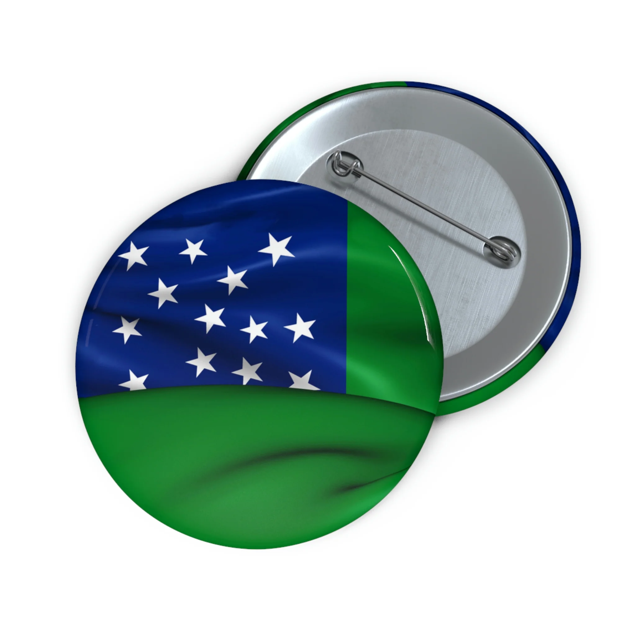 Green Mountain Boys Flag Custom Pin Buttons - Image 5