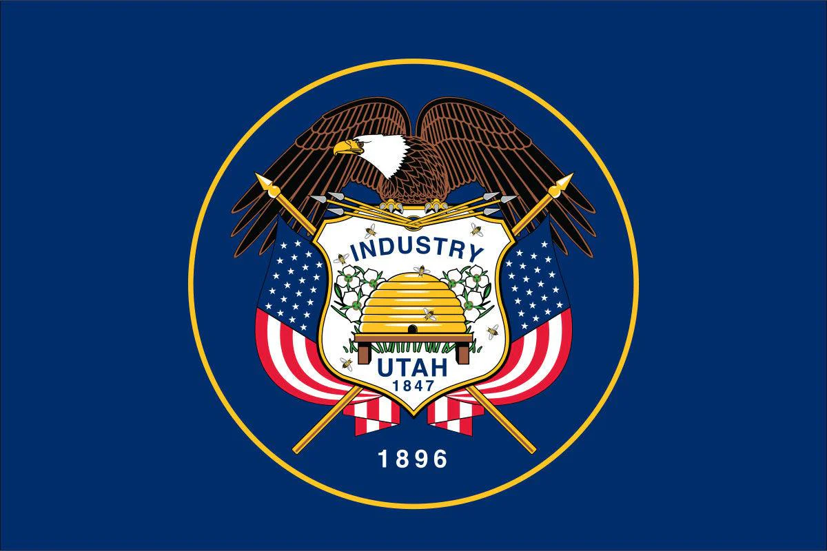 Utah State Flag - Historic Version - Image 2
